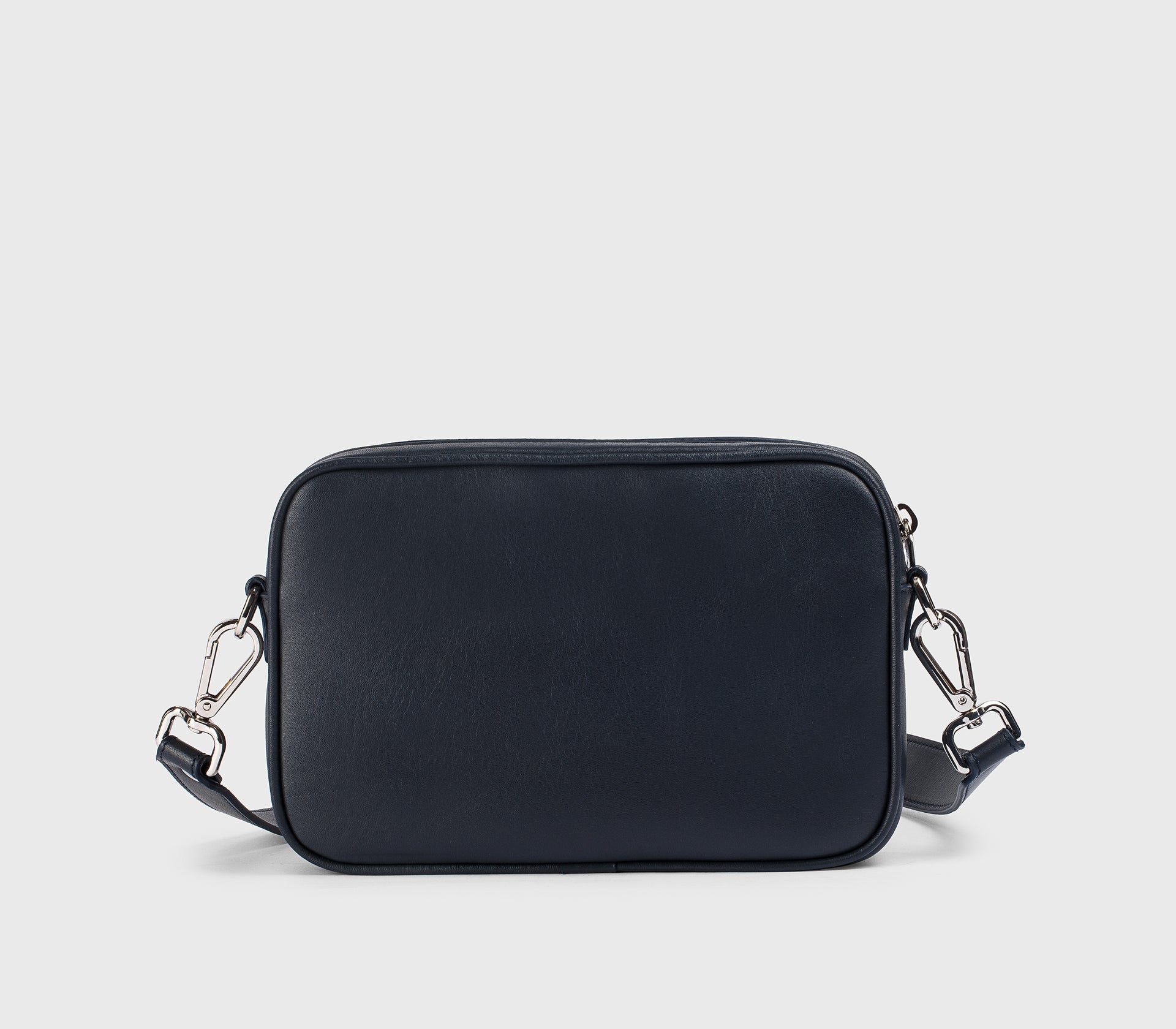 Sac messager en cuir bleu