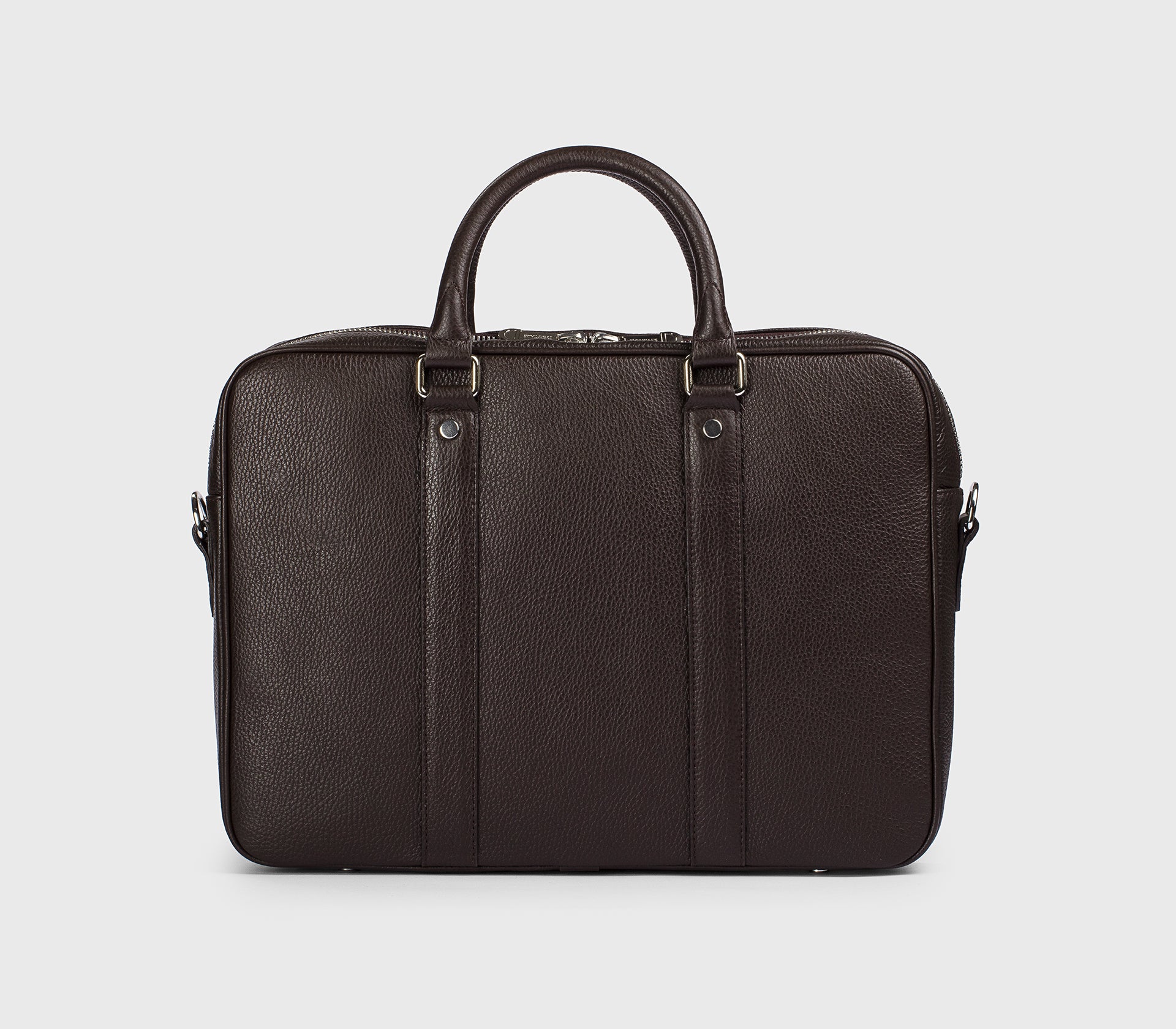 24-Stunden-Tasche aus schokoladenfarbenem Walkleder