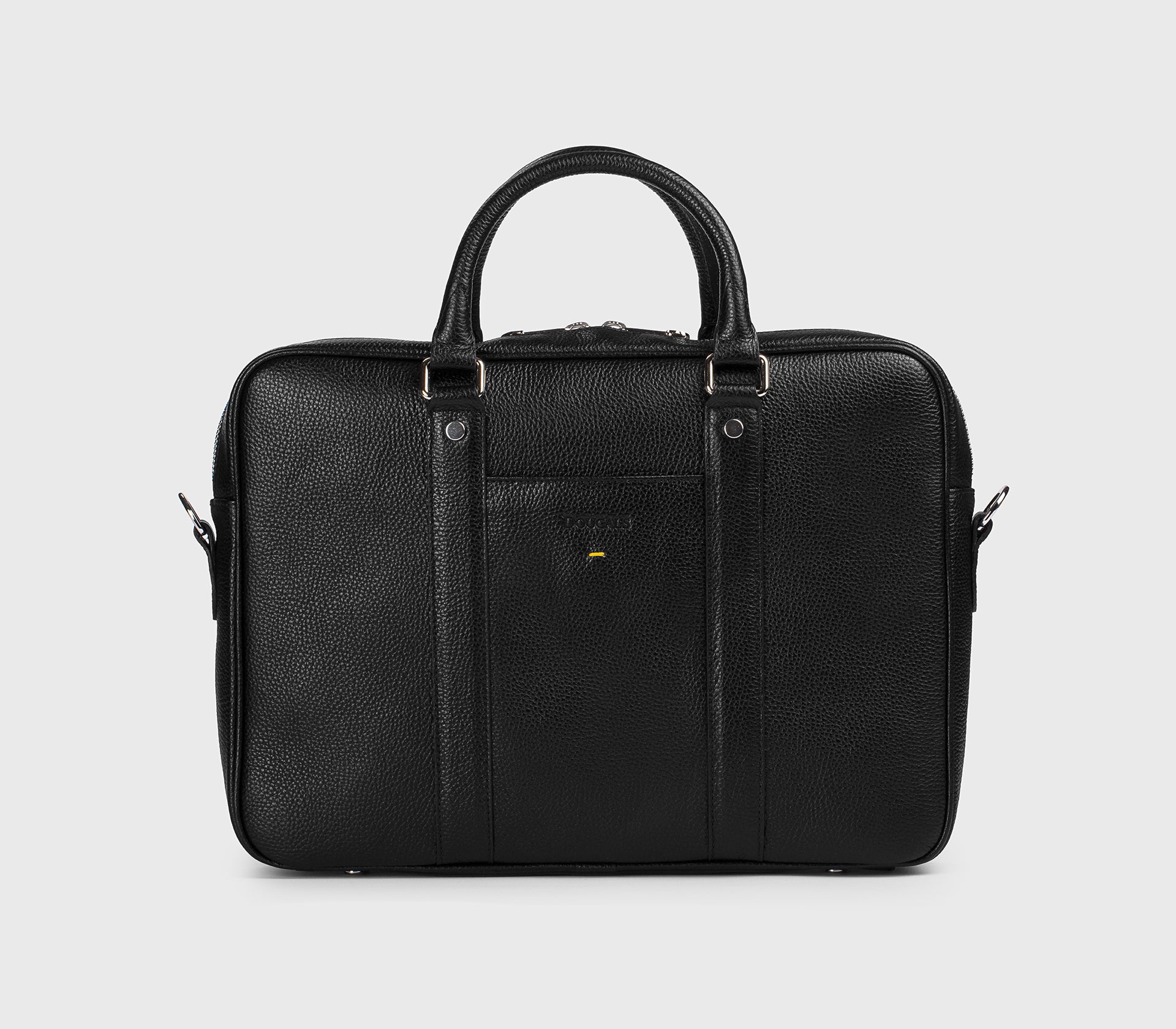 Borsa 24H in pelle bottalata nera