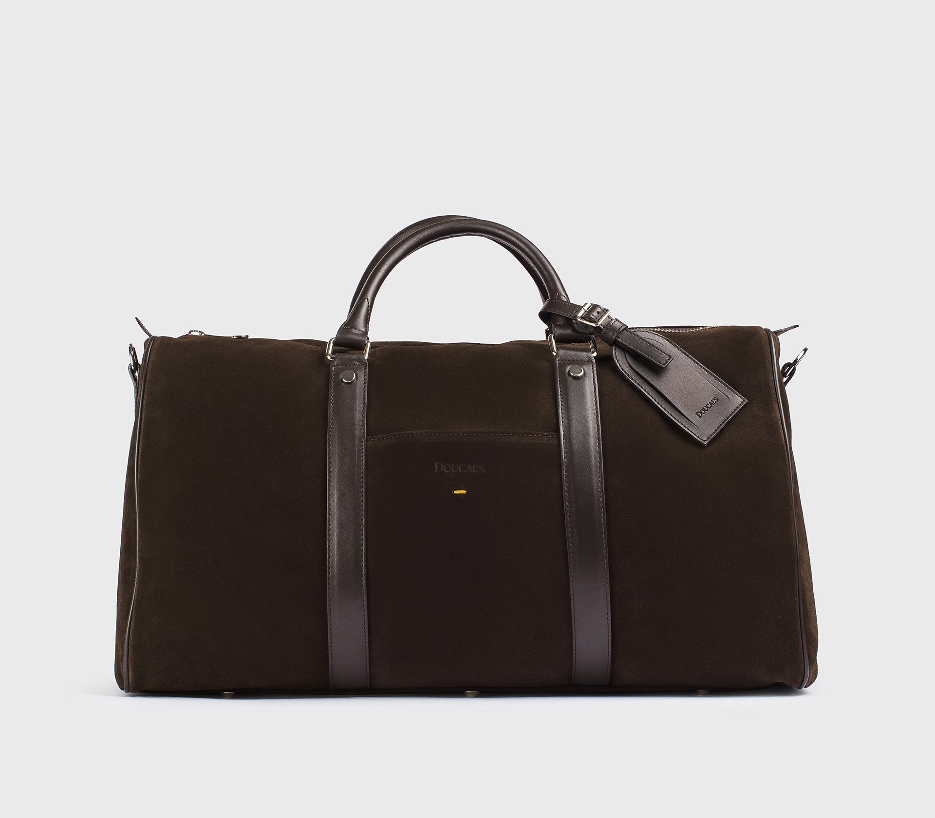 Borsa 48H in pelle e suede marrone "terre"