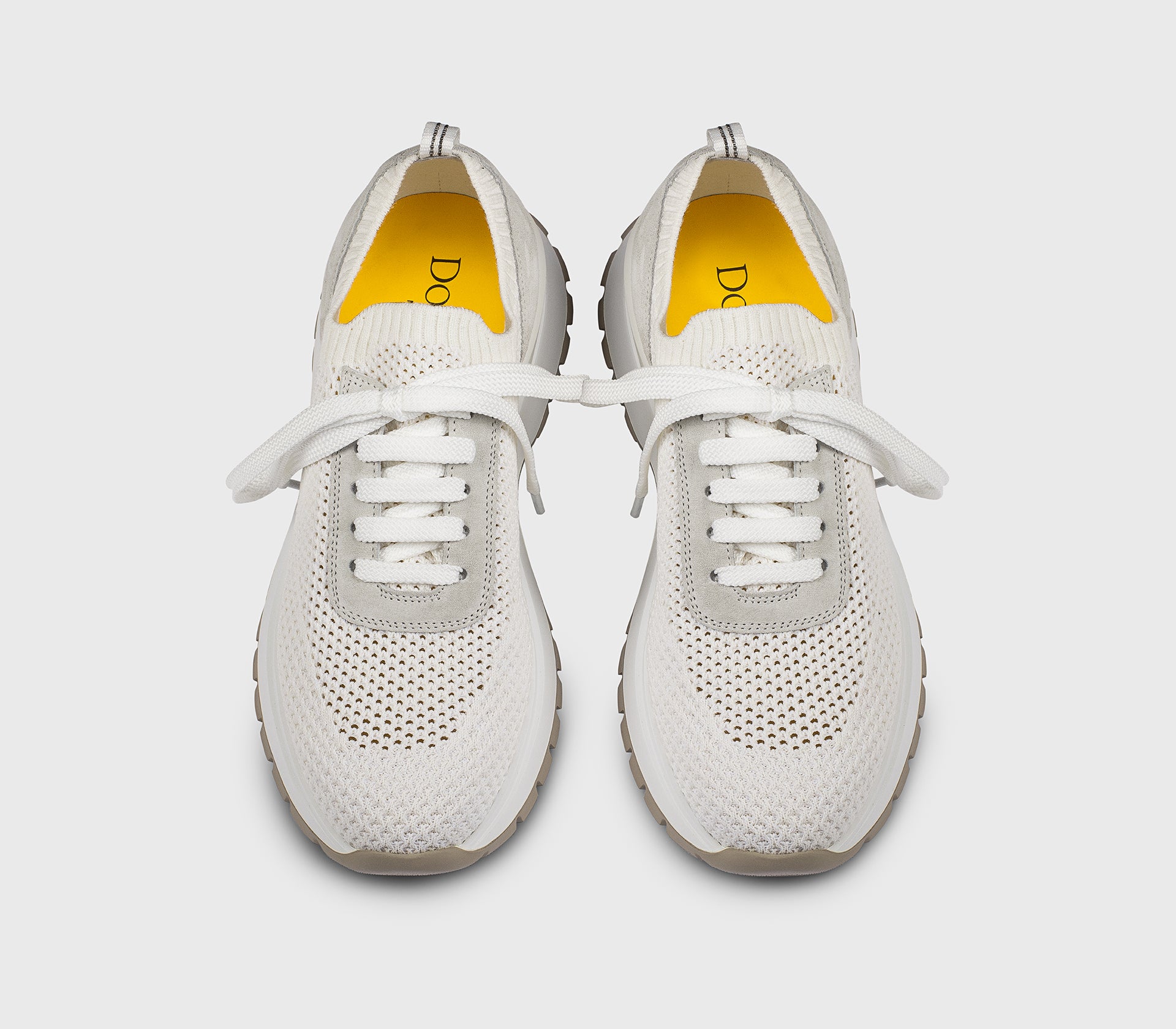 DD8765WHINPZ849SW13 - Sneaker in tessuto tecnico e suede bianco "gesso"