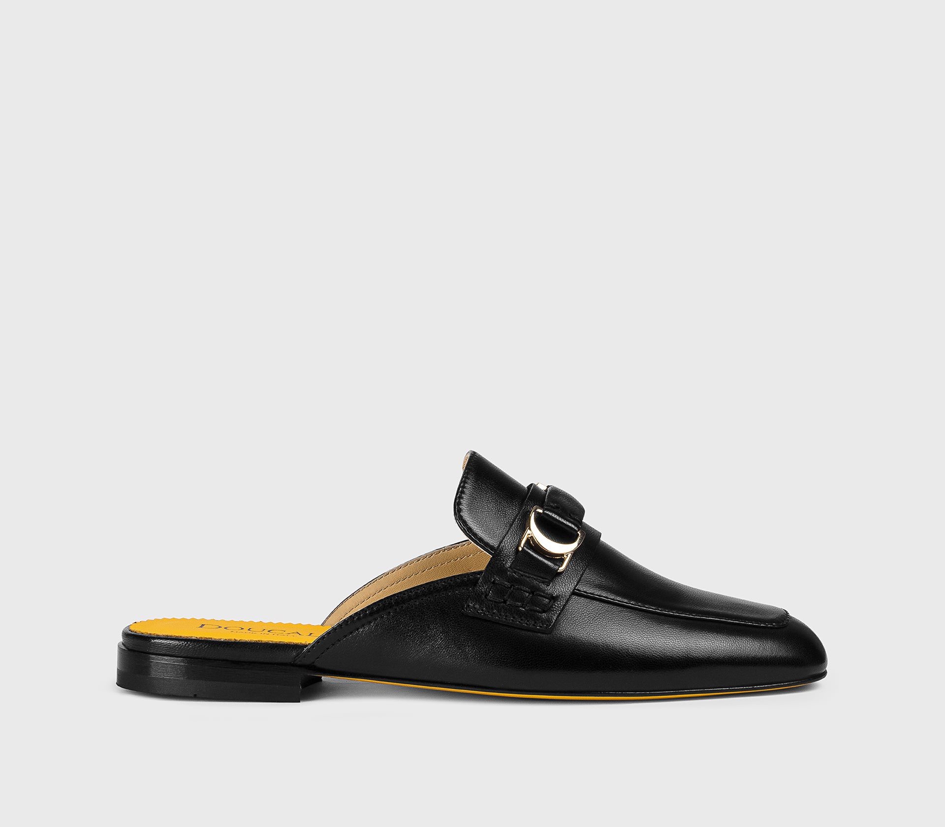 DD8779MAENUF279NN00 - Sabot con accessorio in metallo in pelle nero