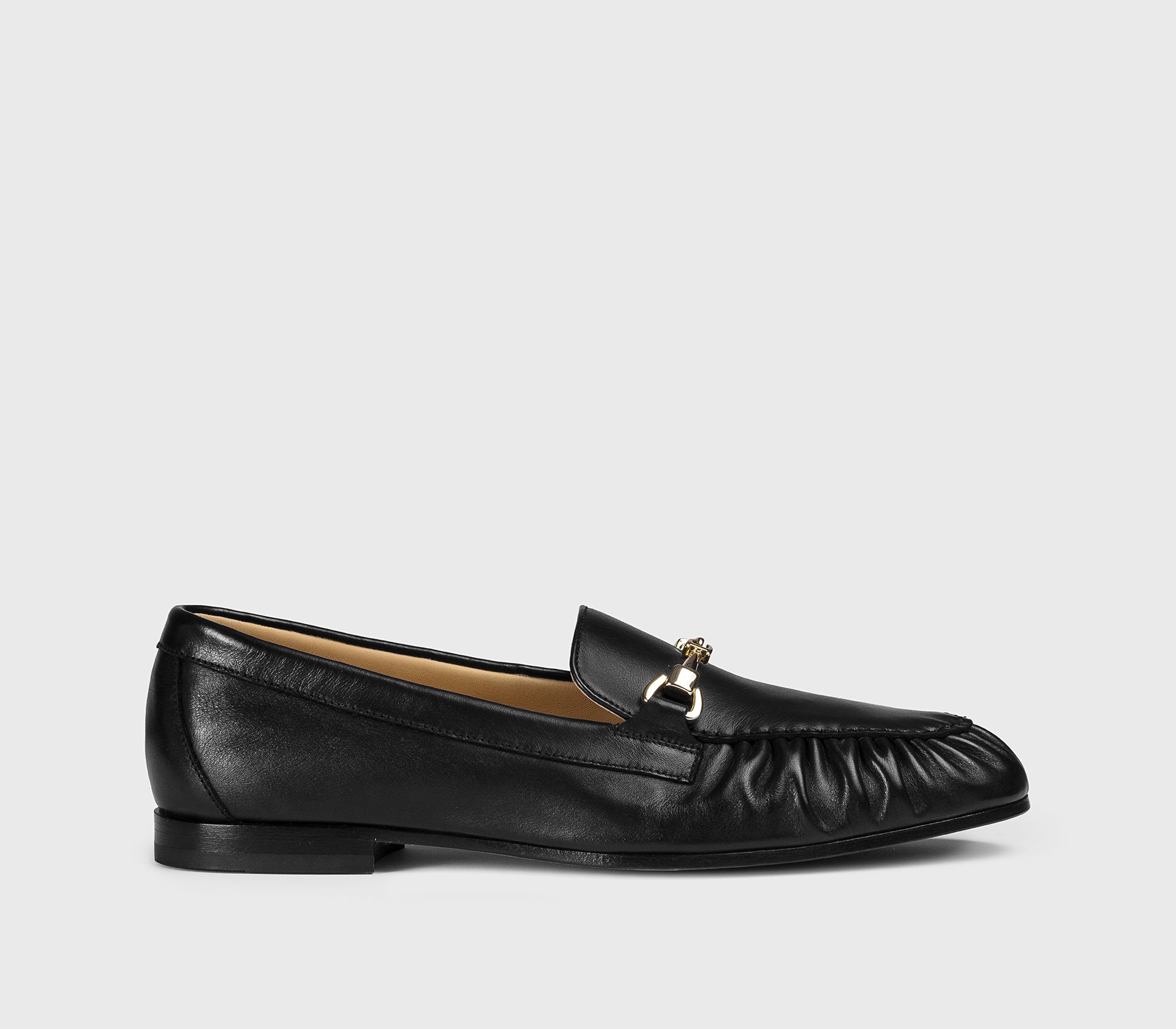 DD8783MEGNUF214NN00 - Mocassino con morsetto in pelle nero