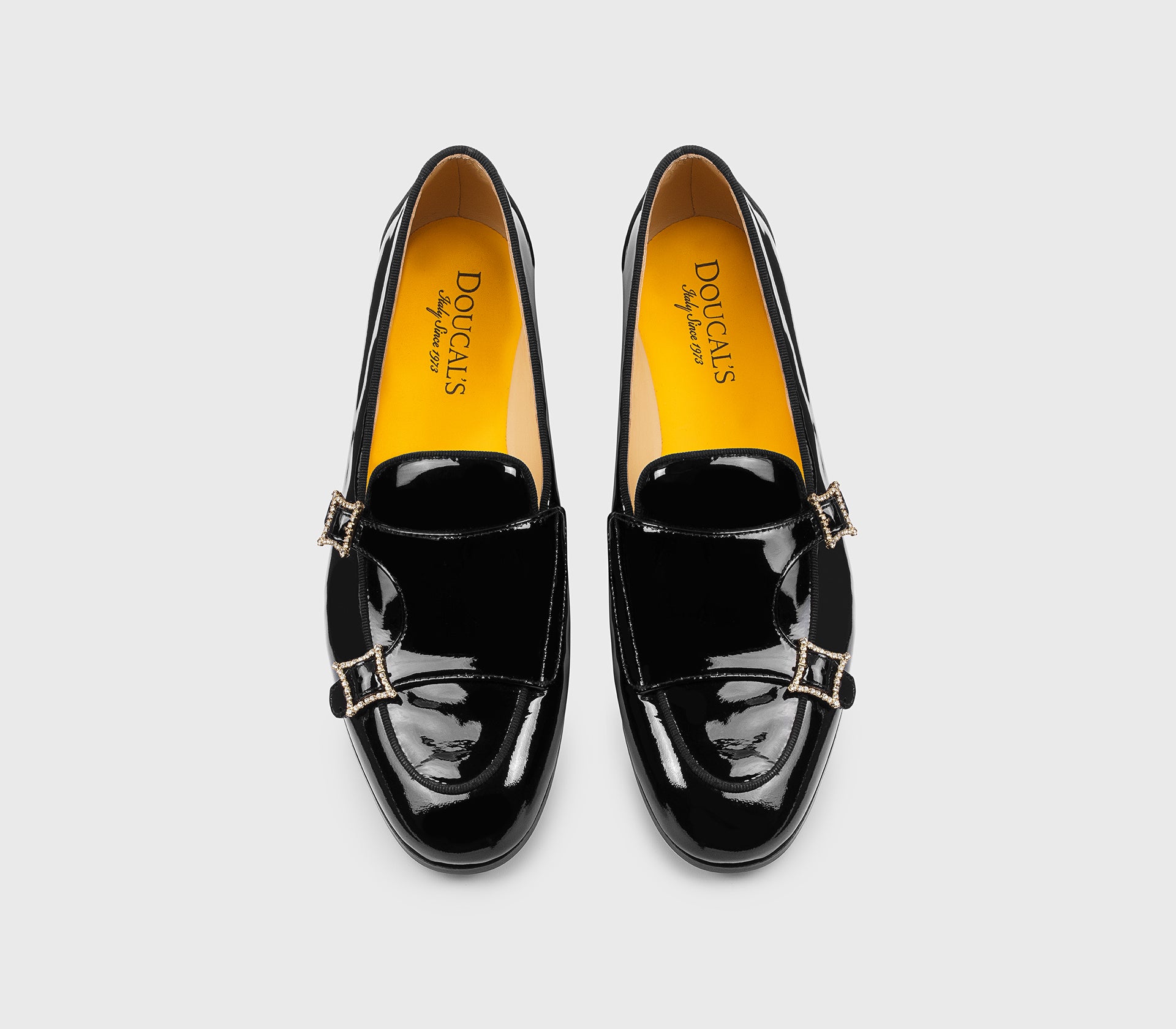 DD8784MEGNUF263NN00 - Mocassino doppia fibbia in vernice nero