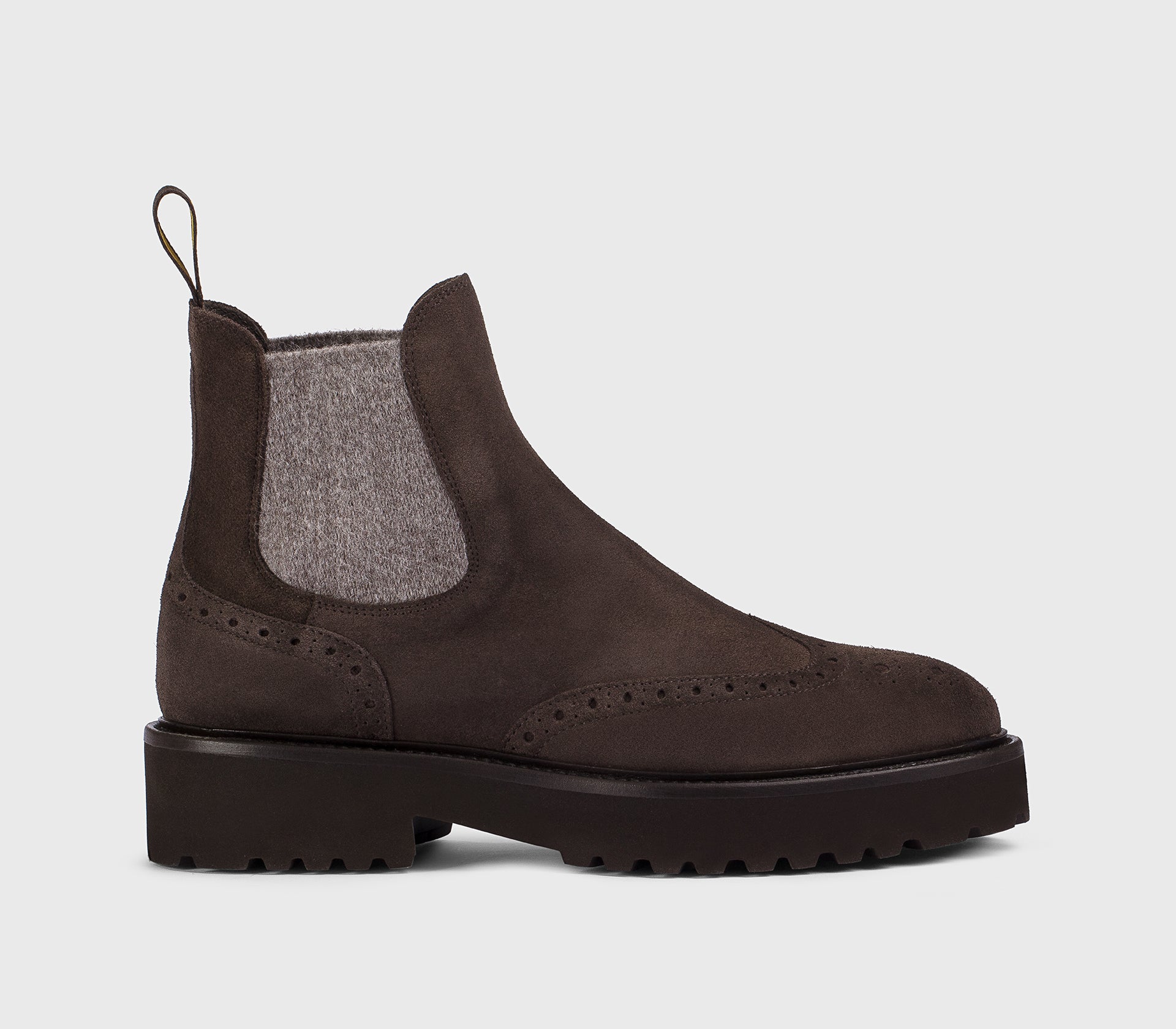 DD8851PHILUF252TL03 - Stivaletto coda di rondine in suede mogano