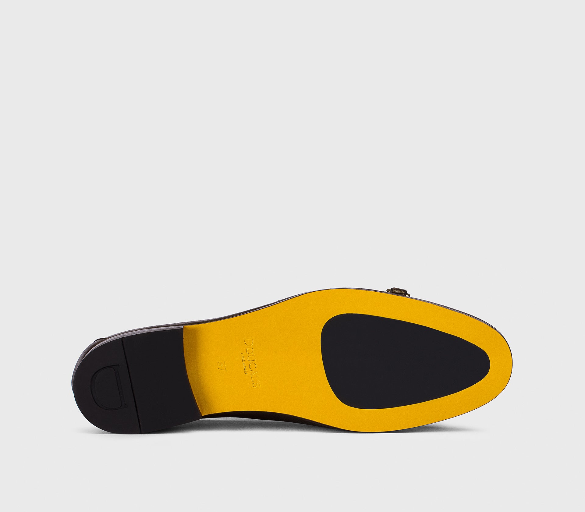 DD8877MEGNUF054TM00 - Mocassino con doppia fibbia in pelle di cervo testa di moro