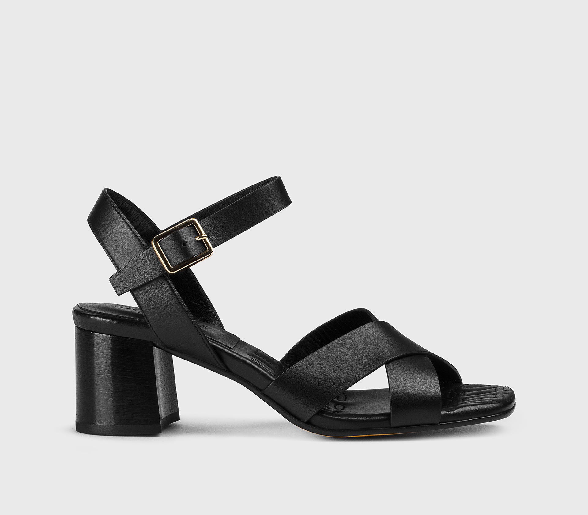 DD8884DAISUF073NN00 - Sandalo con fascia incrociata in pelle nero