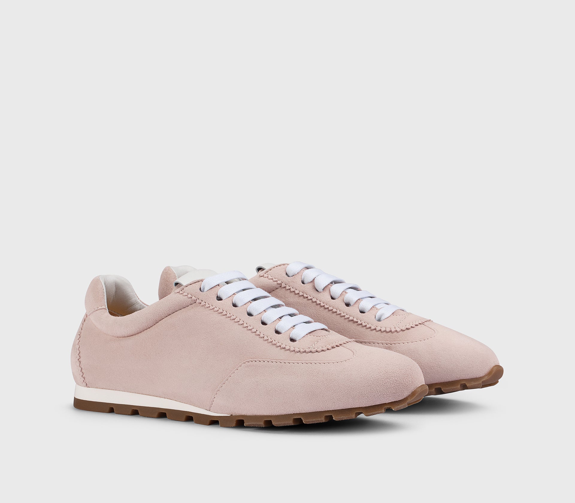 Veloursleder-Sneaker im Rosaton „Phard“