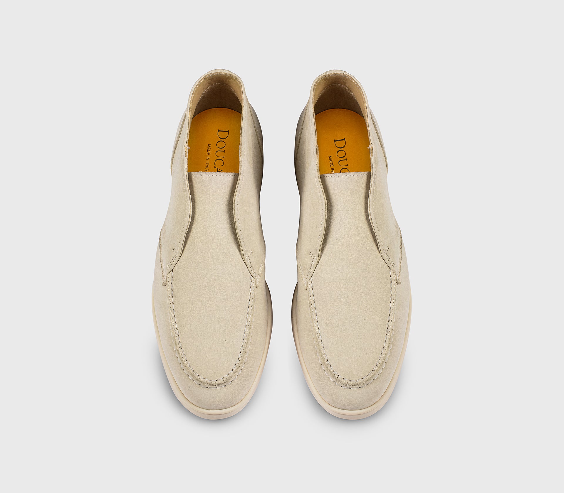 DD8918JOANUF288GW13 - Desert boot in pelle bianco gesso