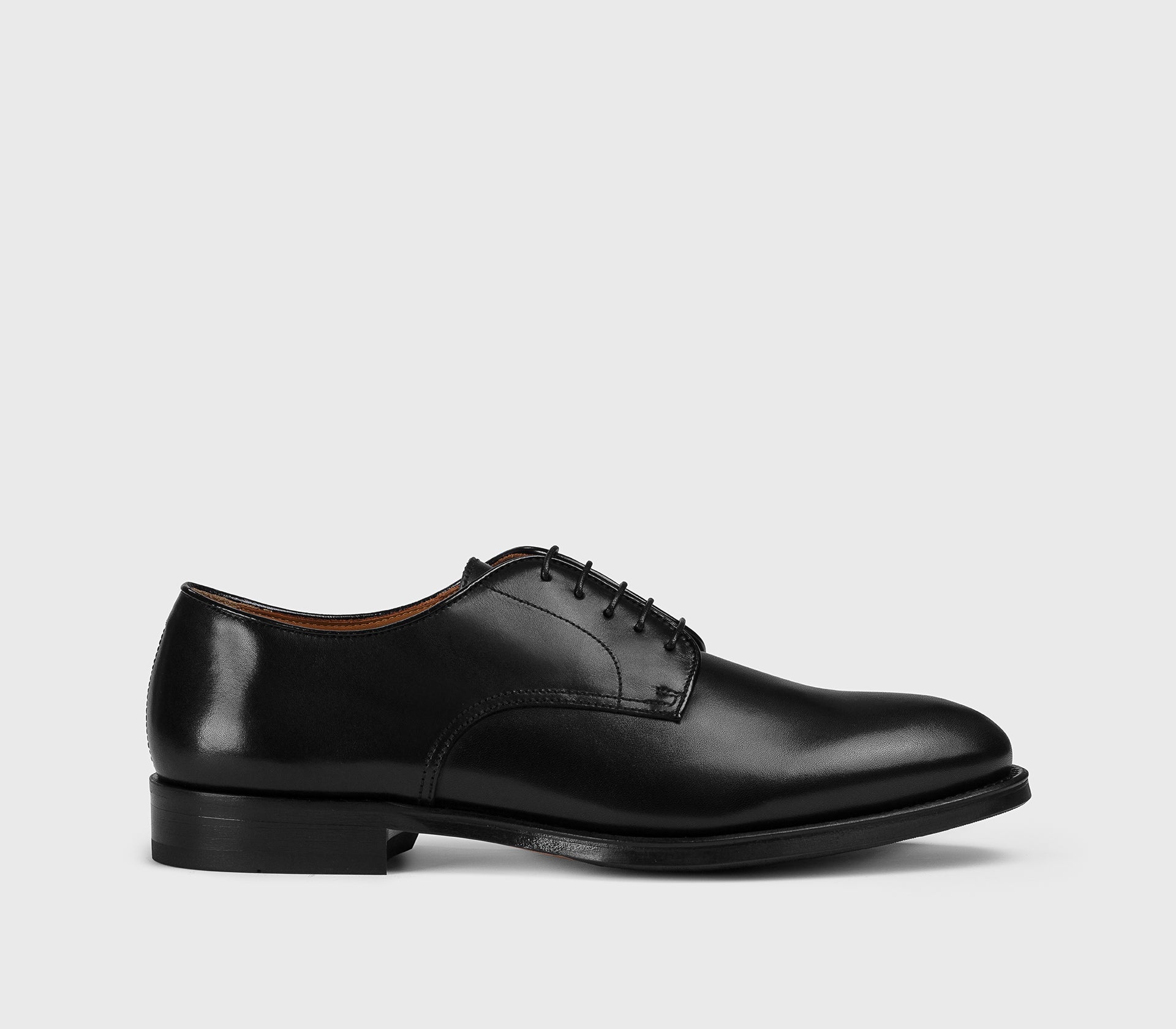 DU1003ORVXUF259NN00 - Stringata derby in pelle nera