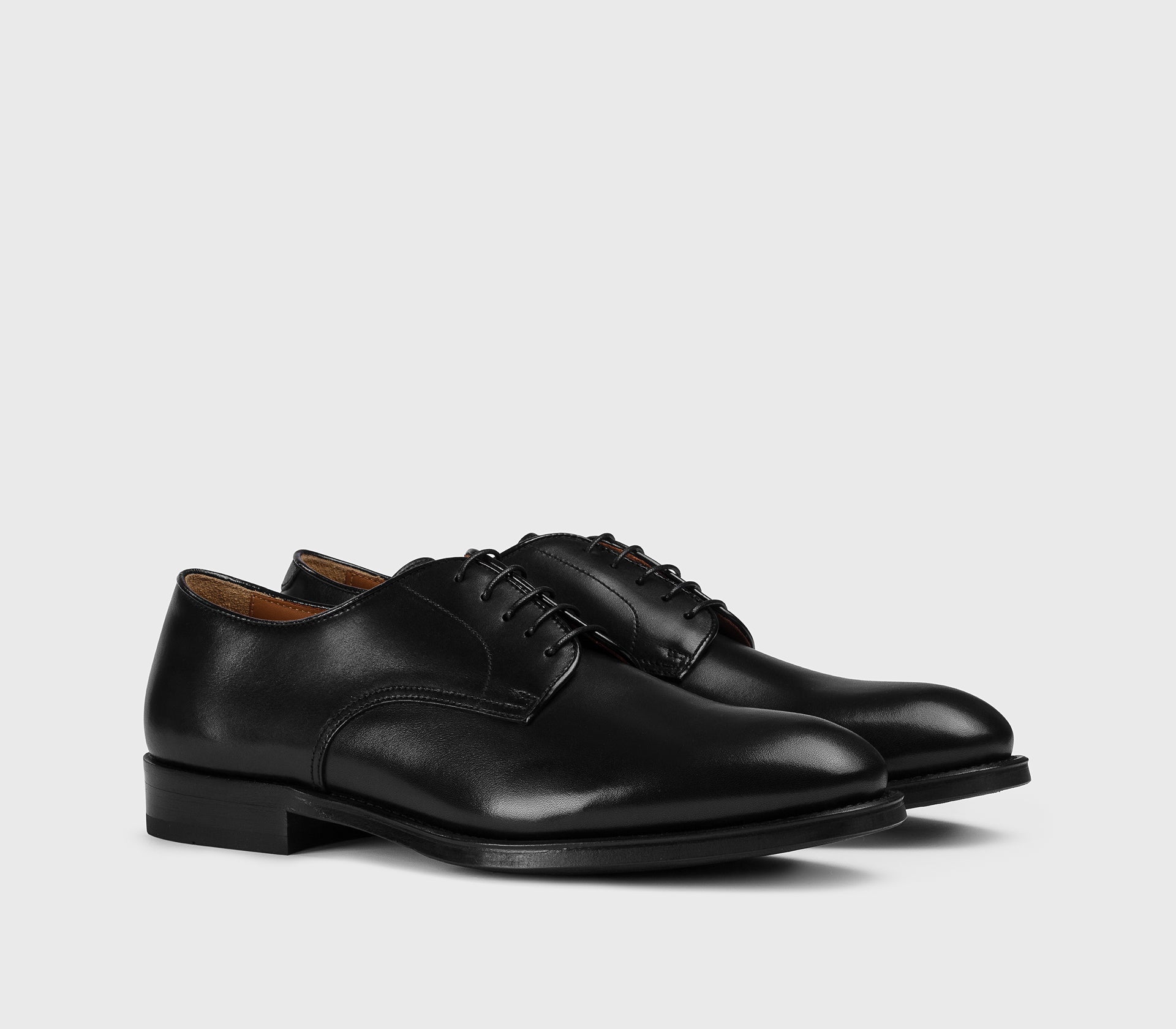 DU1003ORVXUF259NN00 - Stringata derby in pelle nera