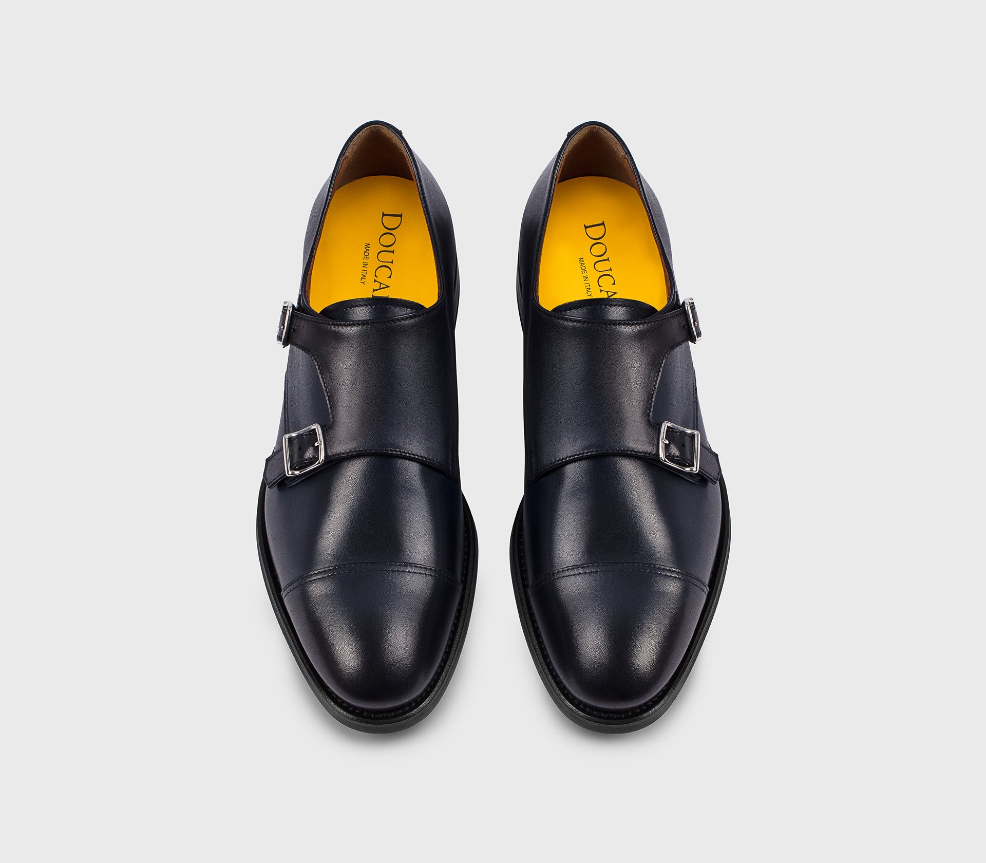 DU1025ORVXUF259NB00 - Doppia fibbia in pelle blu