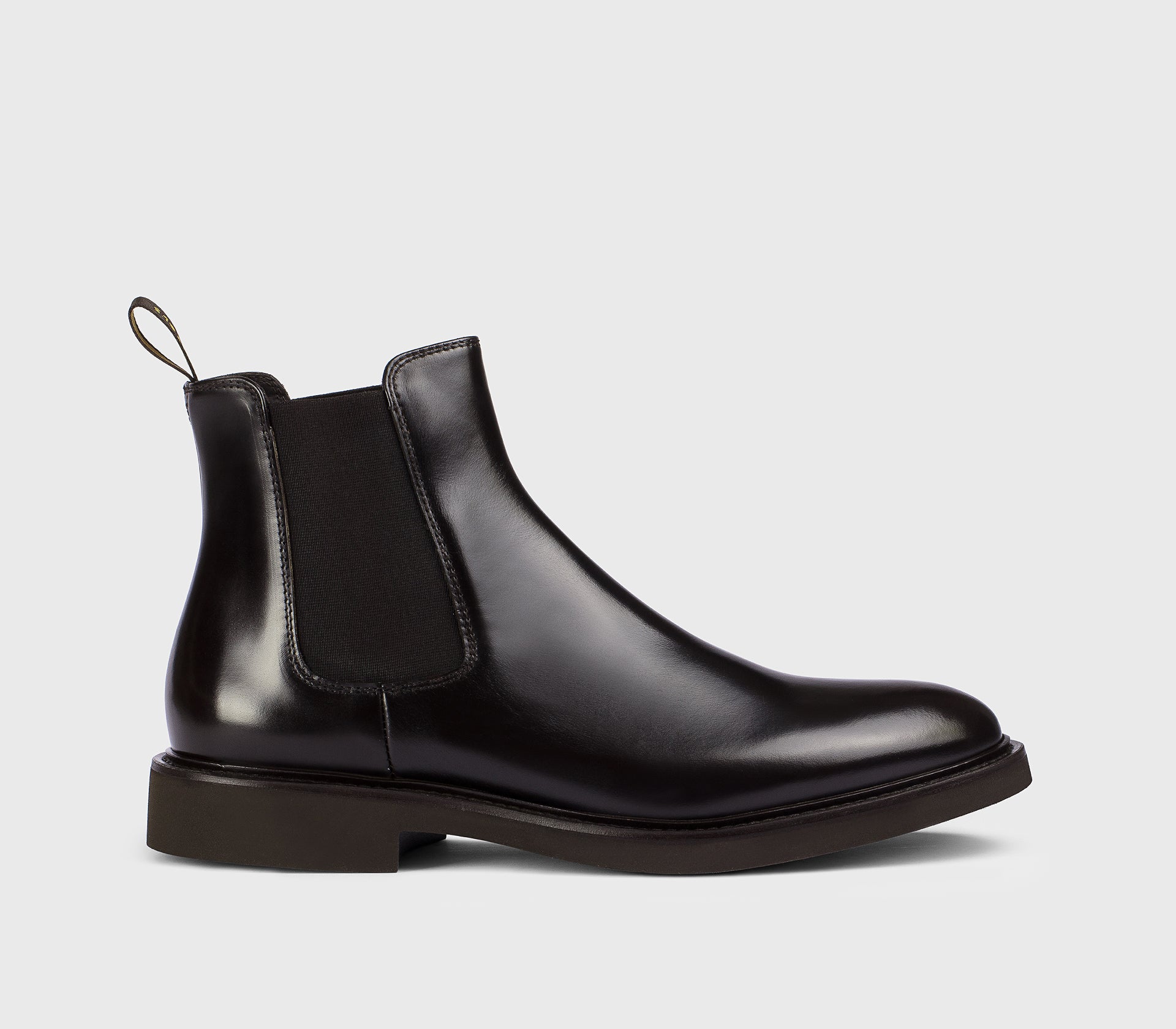 DU1343GENOUF007TM02 - Stivaletto in pelle marrone "ebano"