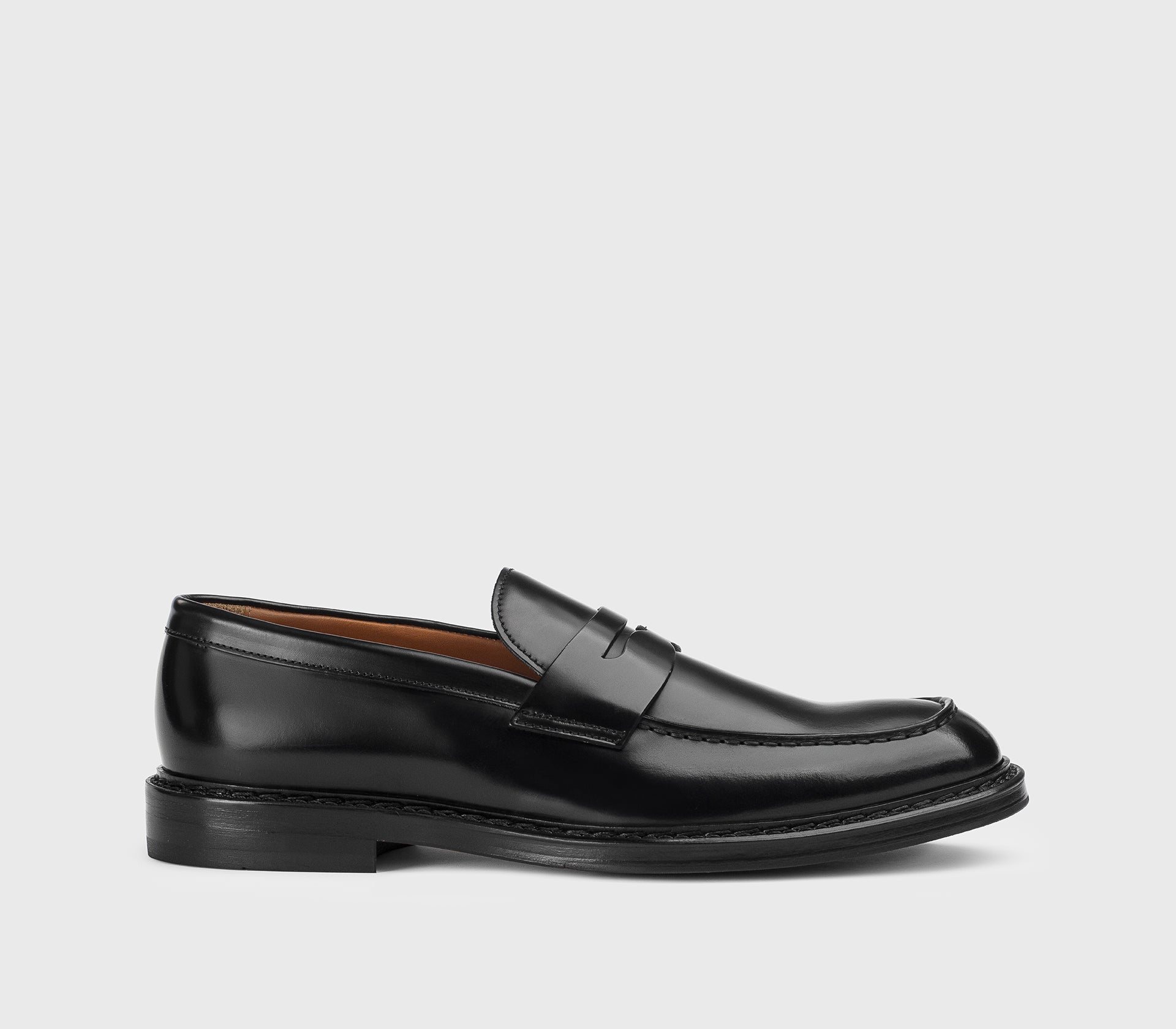 DU2528SIEWUF007NN00 - Mocassino in pelle nera