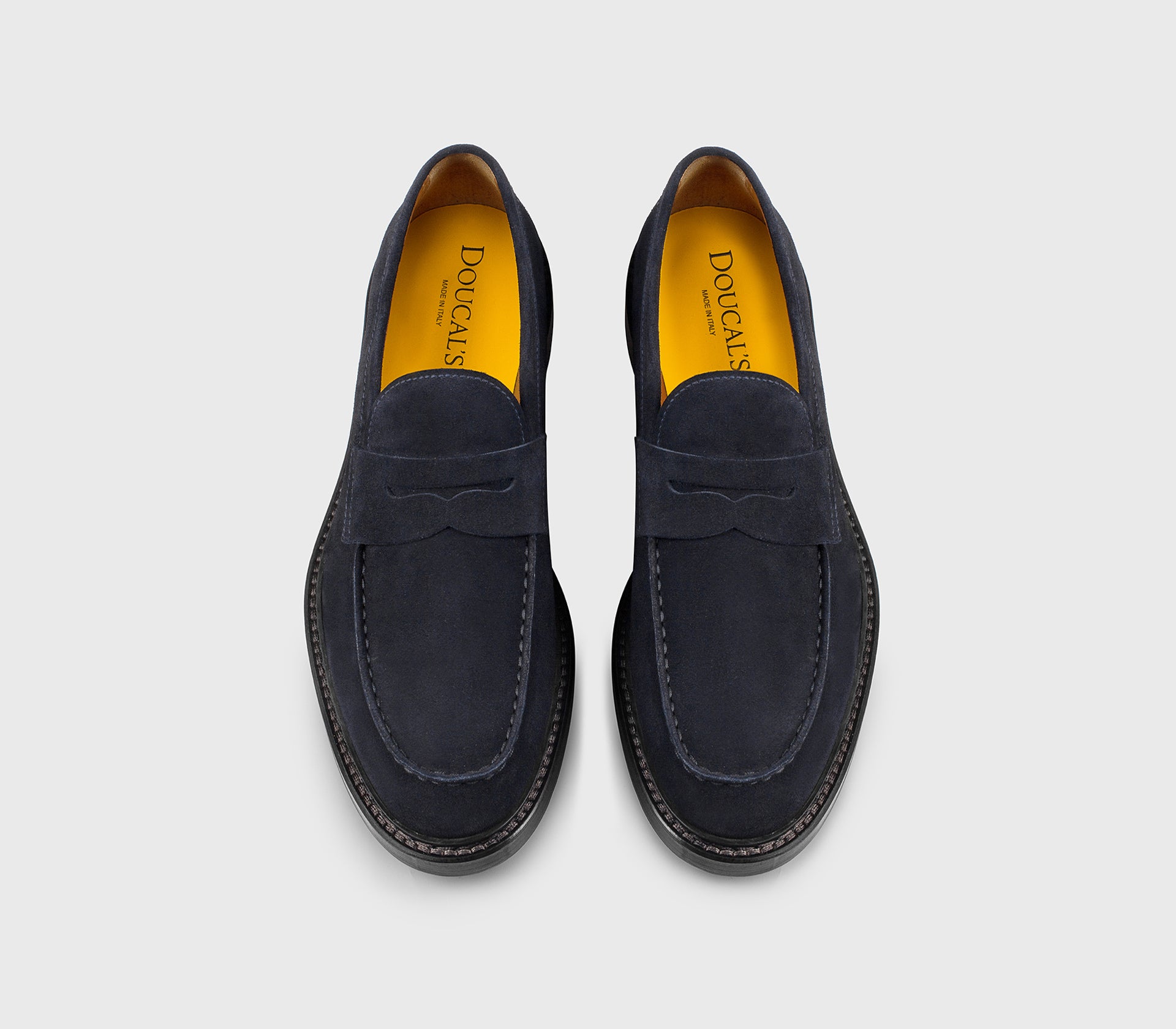 DU2528SIEWUF009NB00 - Mocassino in suede blu