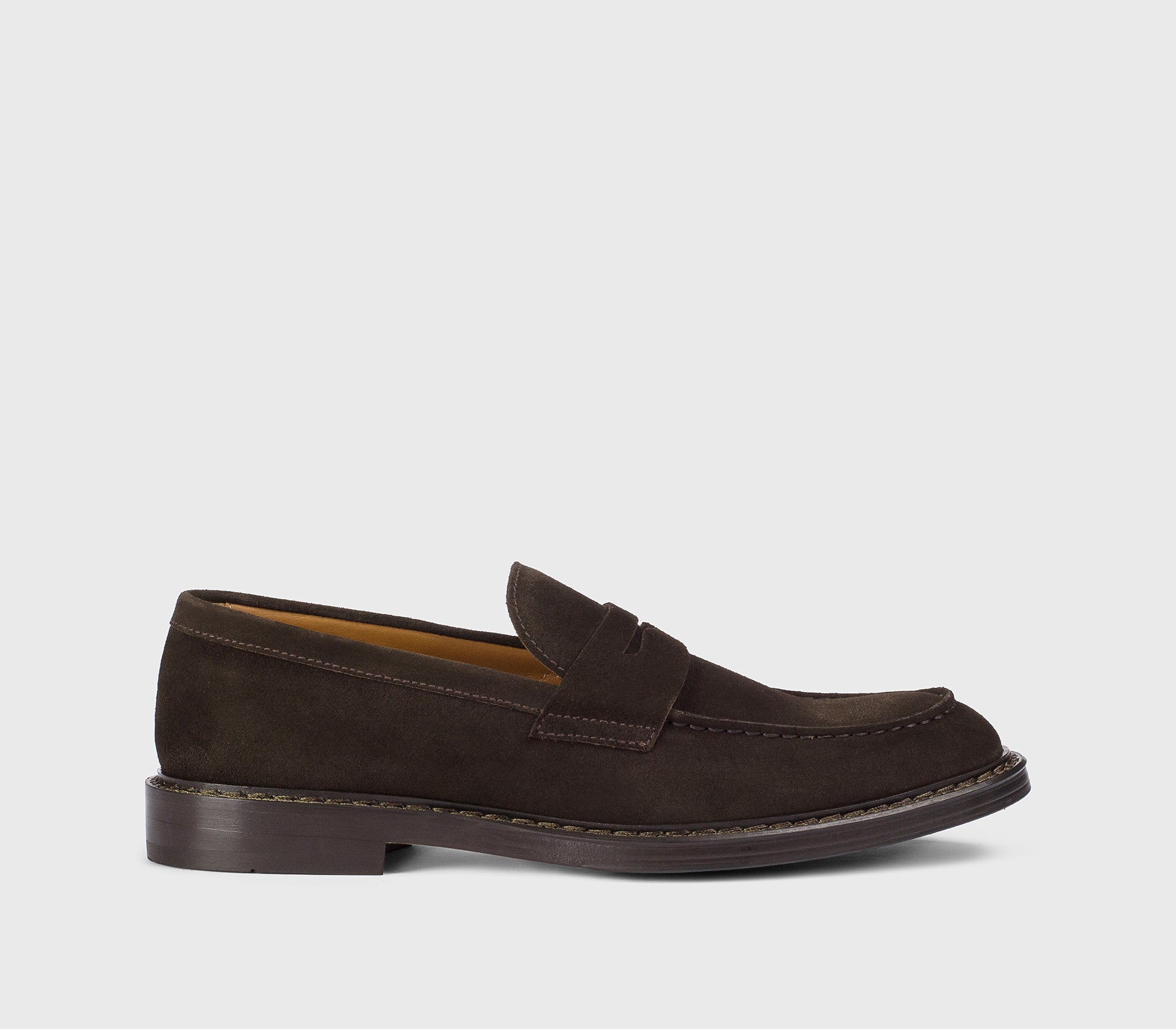 DU2528SIEWUF009TM23 - Mocassino in suede marrone "terre"