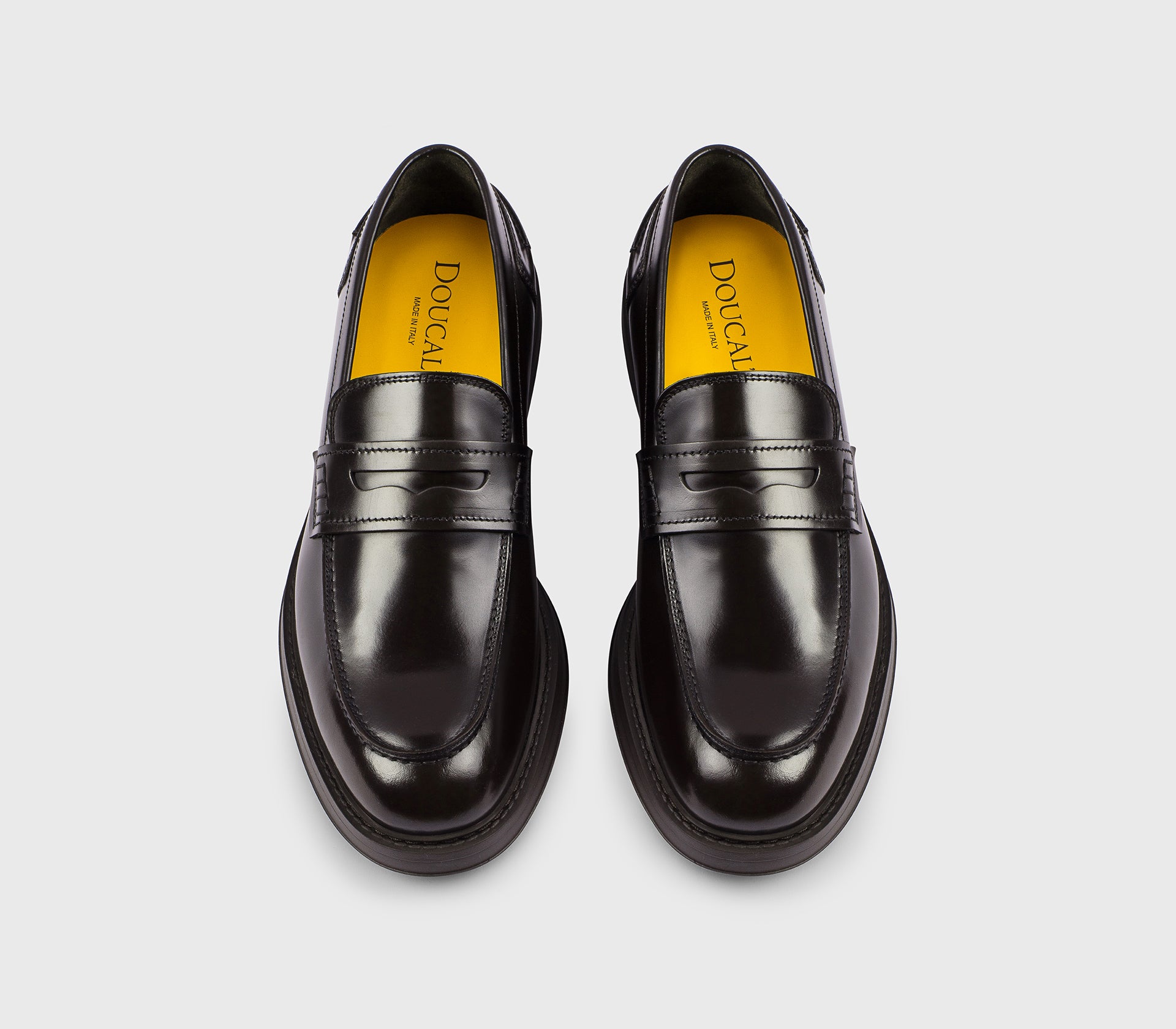 DU2726BRUXUF007TM02 - Mocassino penny in pelle marrone "ebano"