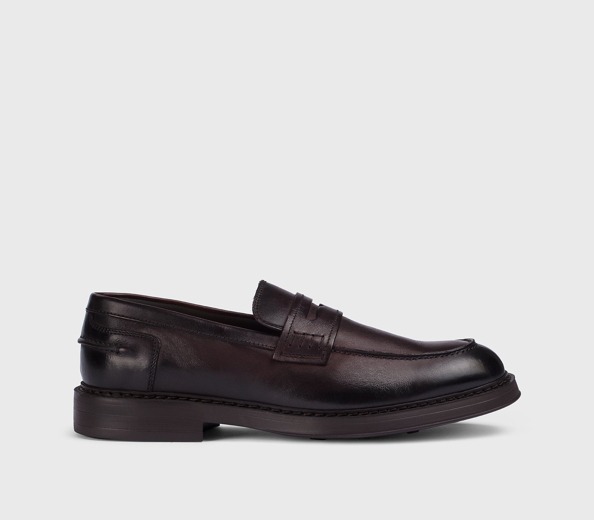 DU2726BRUXUF188TL01 - Mocassino Penny in pelle burgundy