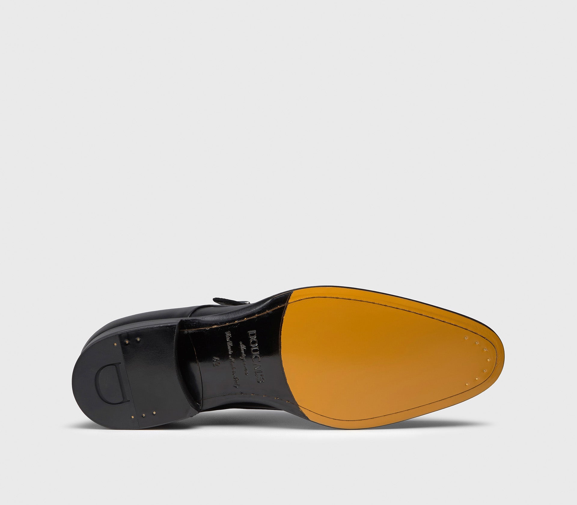 DU2743BERNUF159NN00 - Doppia fibbia in pelle nera