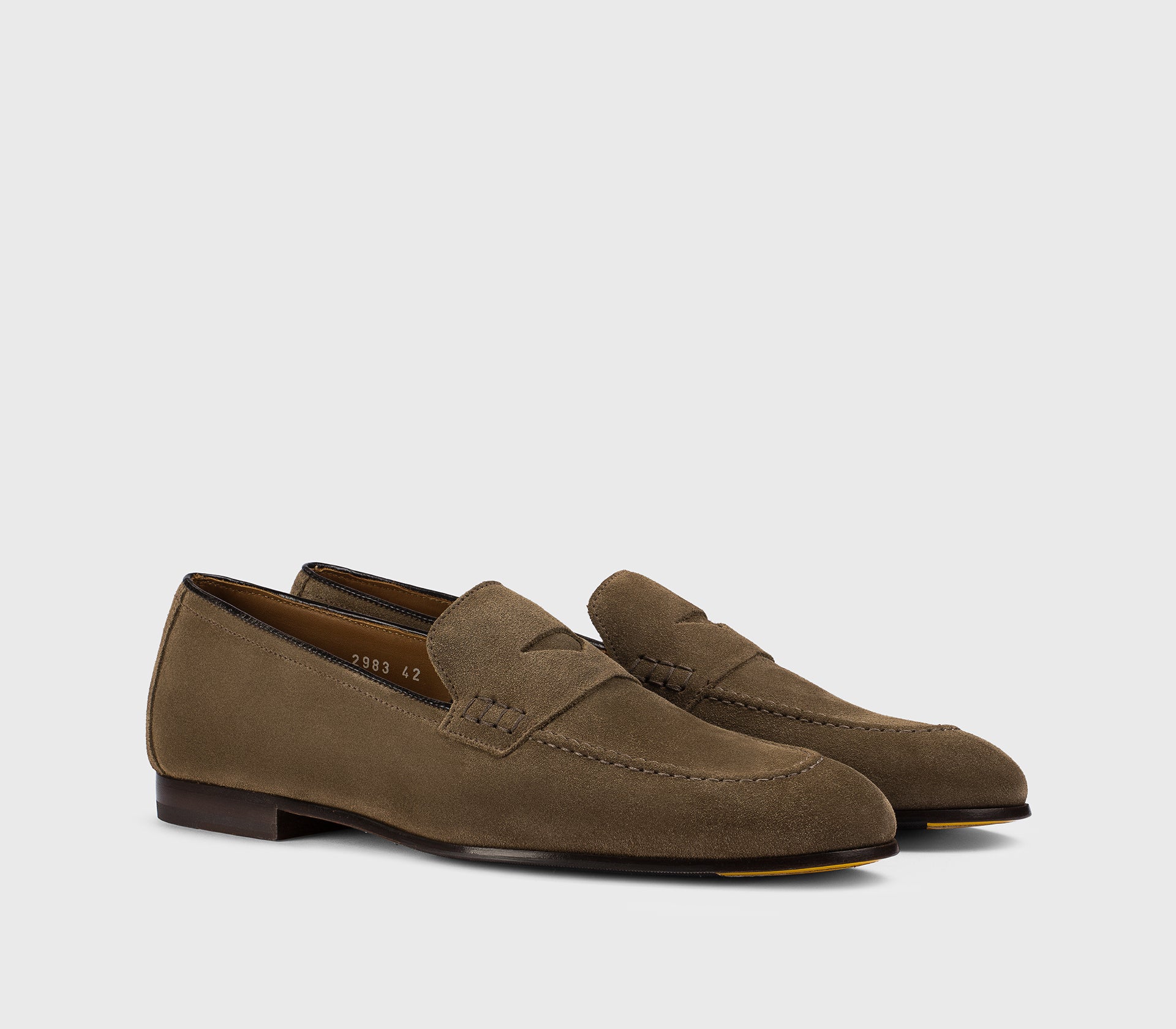 Mocassin en daim cacao