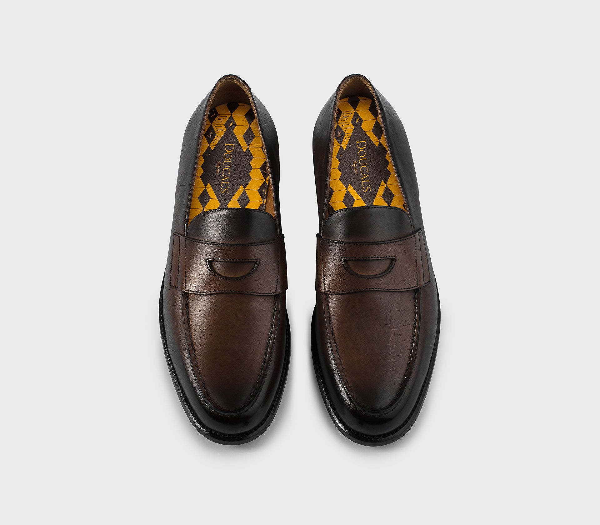 DU3260MARIUF159TM45 - Mocassino "Mario 50" in pelle marrone "wood"