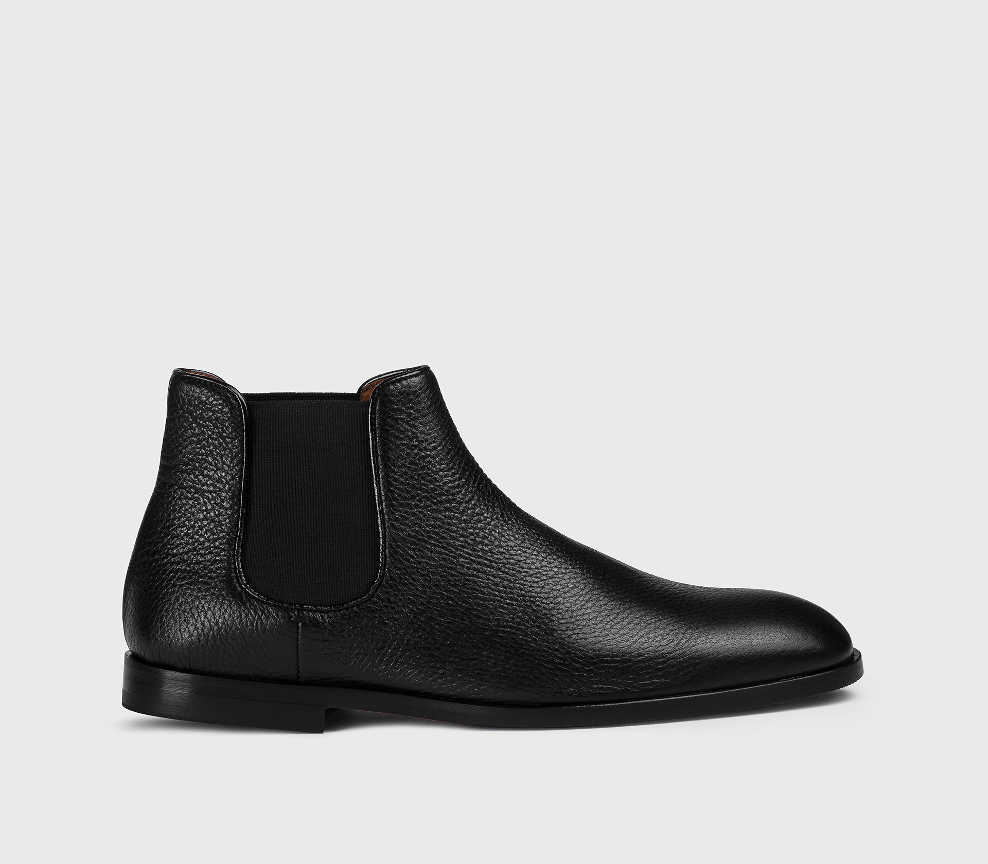 DU3292STREUF054NN00 - Stivaletto in pelle di cervo nero