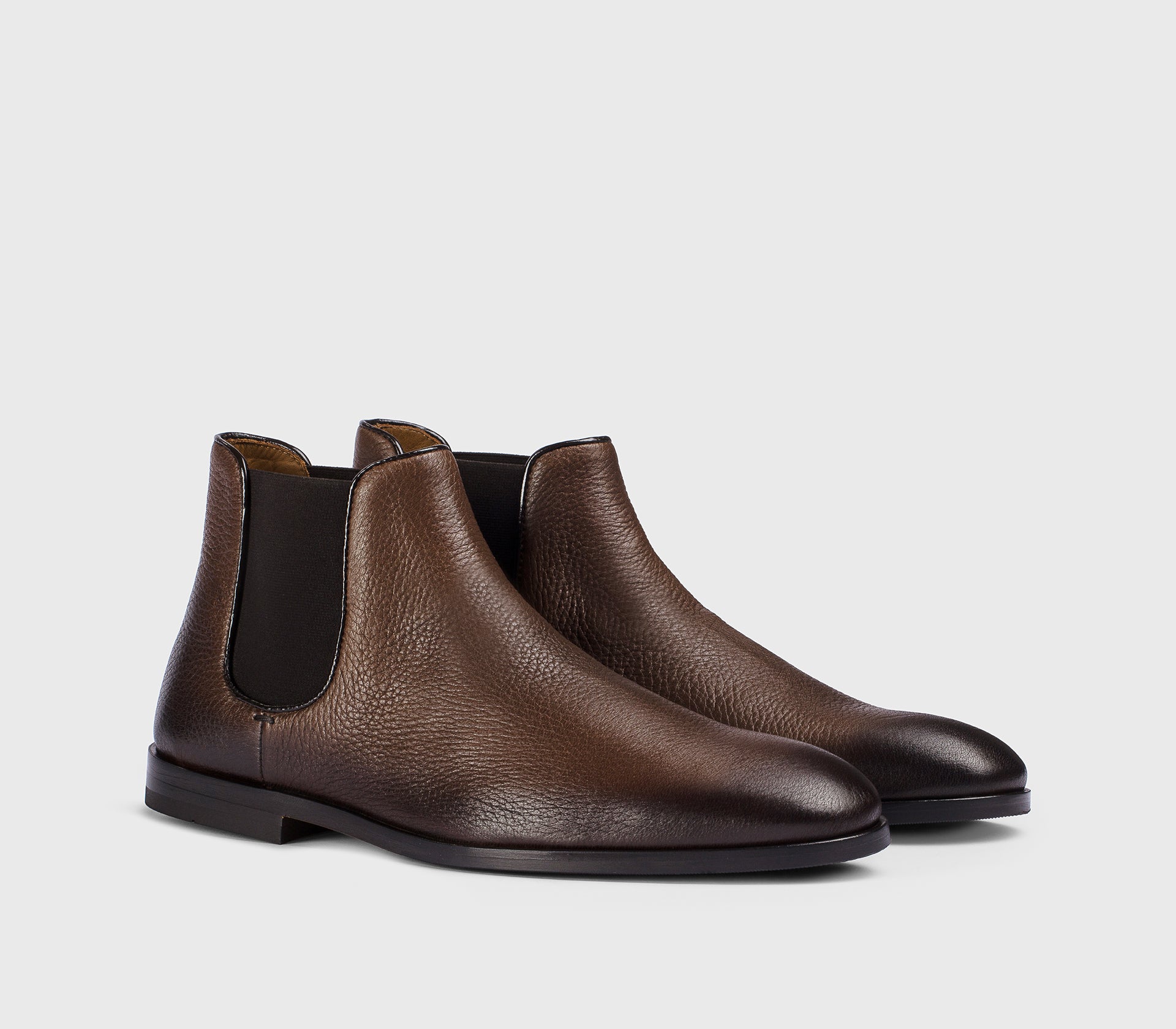 DU3292STREUF054TM04 - Stivaletto in pelle di cervo marrone