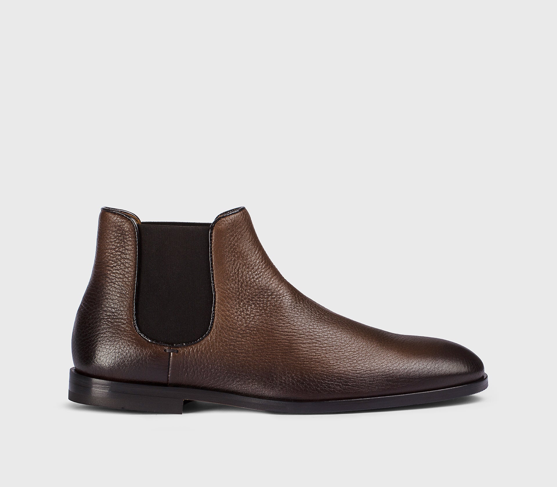 DU3292STREUF054TM04 - Stivaletto in pelle di cervo marrone