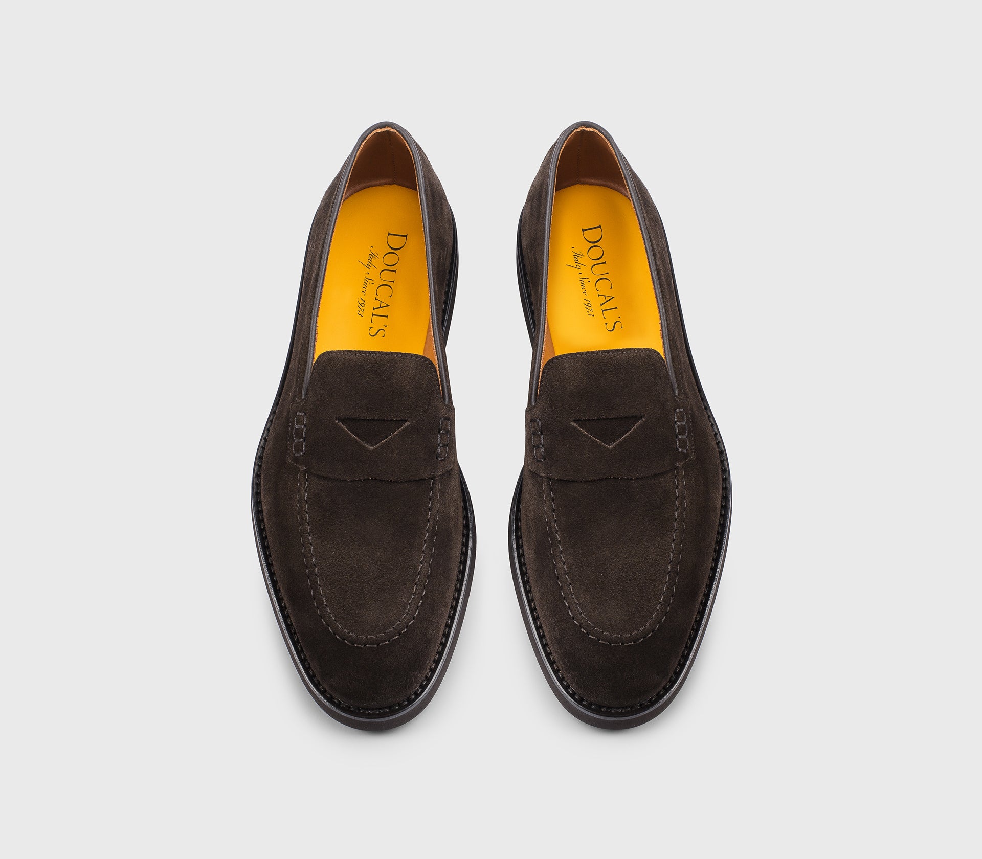 DU3294SALOUF009TM23 - Mocassino in suede marrone "terre"