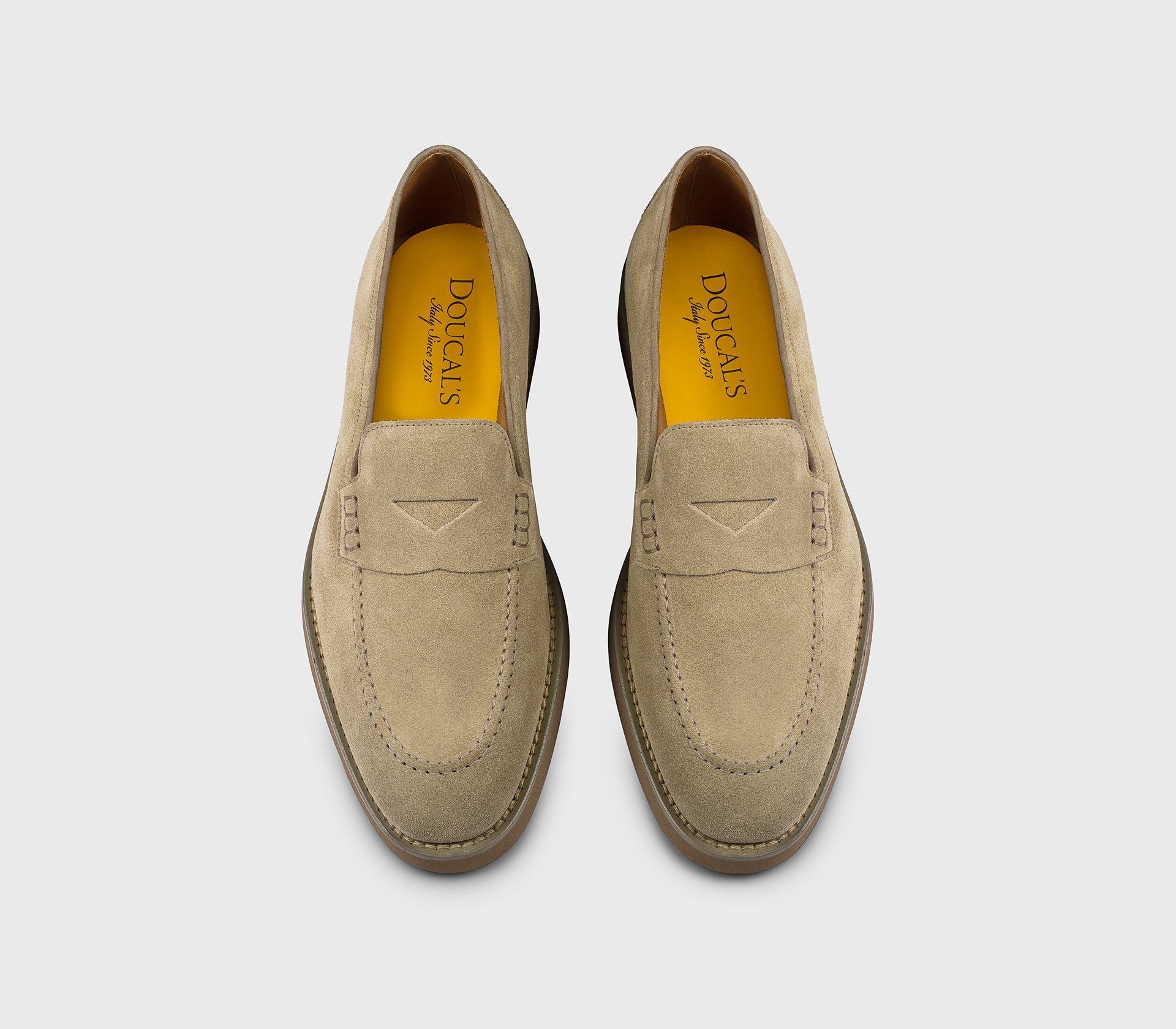 DU3294SALOUF009ZC15 - Mocassino in suede sabbia