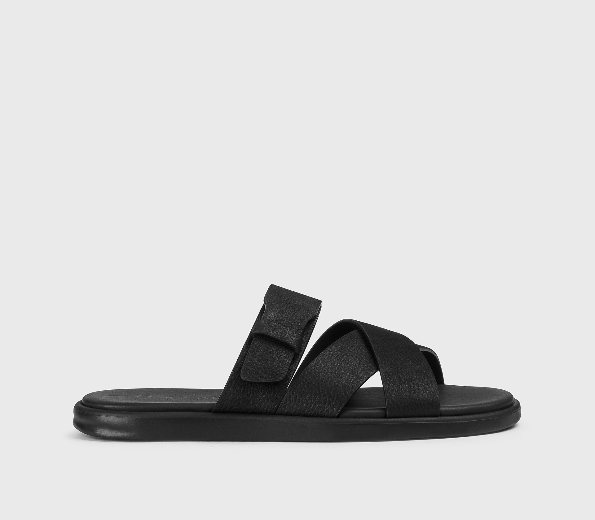 DU3299MYKOUF249NN00 - Sandalo multifascia in pelle nero