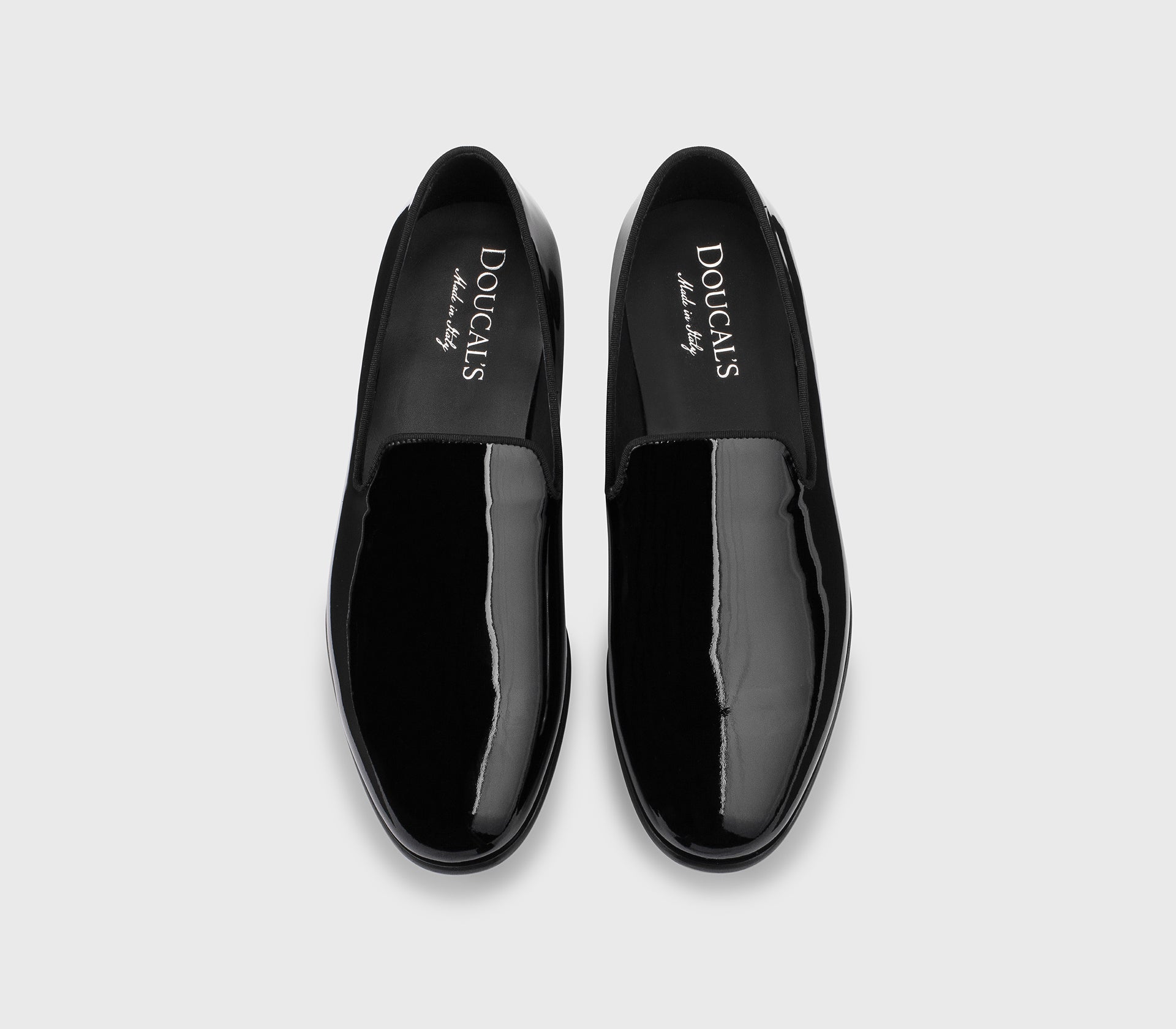 DU3304CARPUF018NN00 - Mocassino in pelle verniciata nero