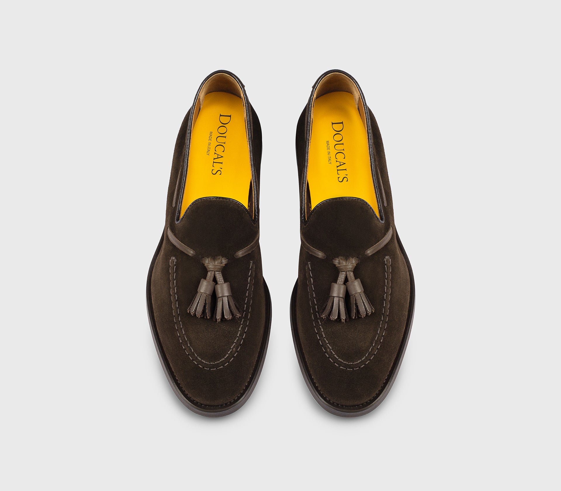 DU3339ORVNPY729TM23 - Mocassino con nappine in suede marrone "terre"