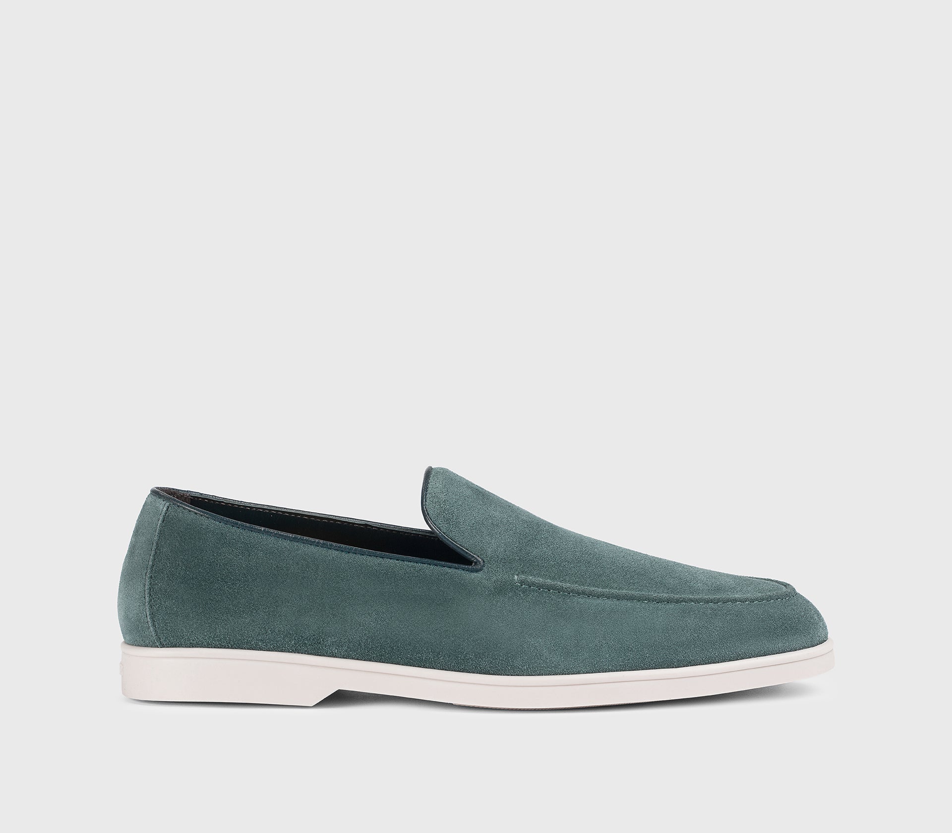 DU3413NWMAUY009GB34 - Mocassino in suede blu "horizon"