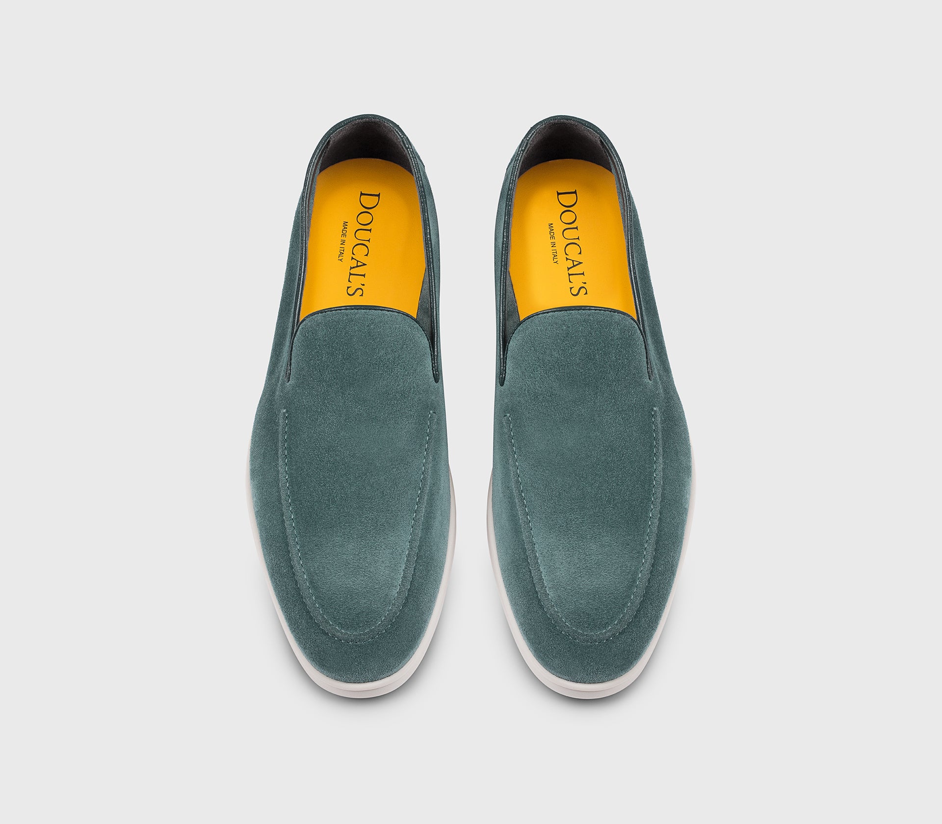 DU3413NWMAUY009GB34 - Mocassino in suede blu "horizon"