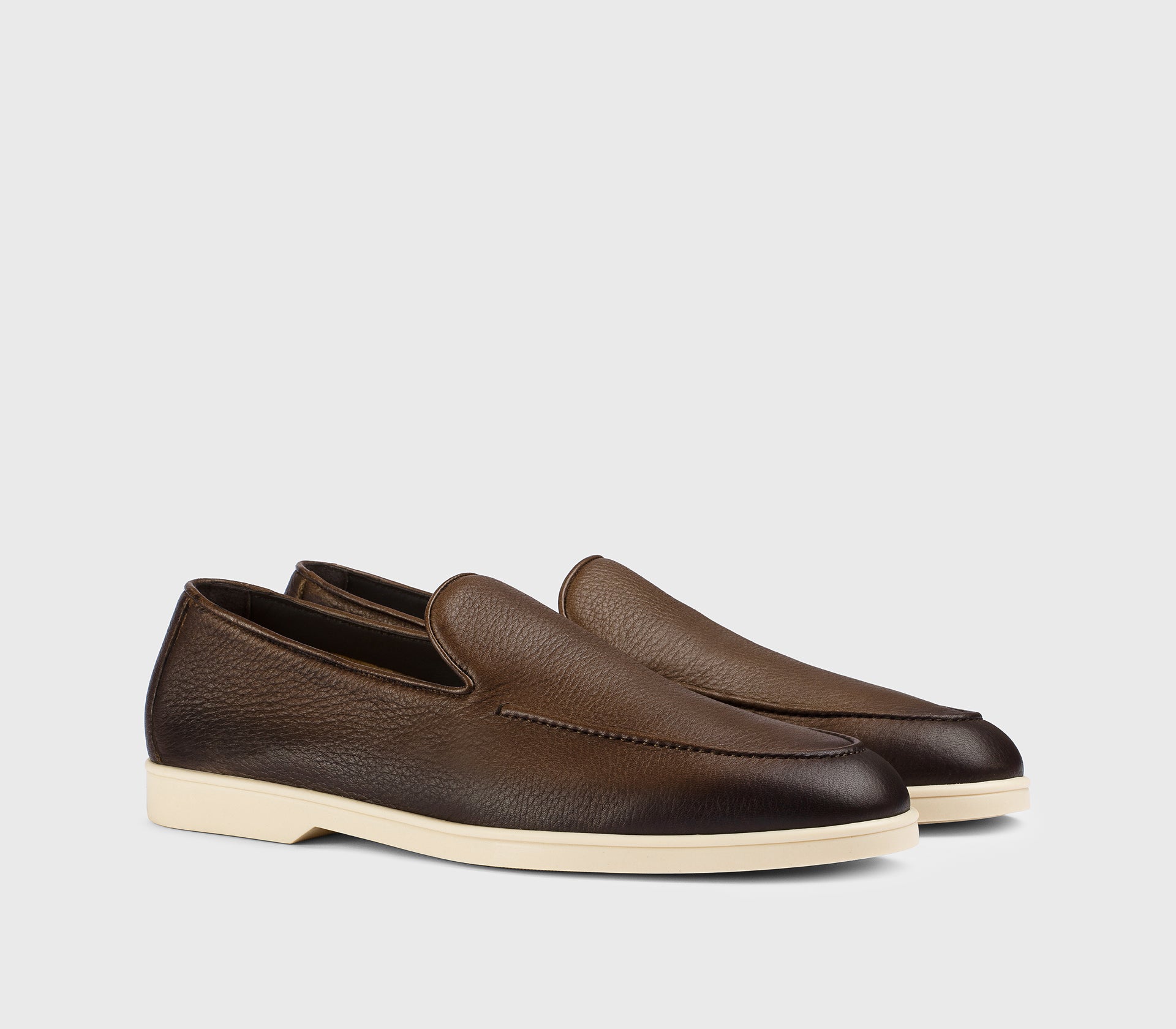 DU3413NWMAUY054GM04 - Mocassino in pelle di cervo marrone