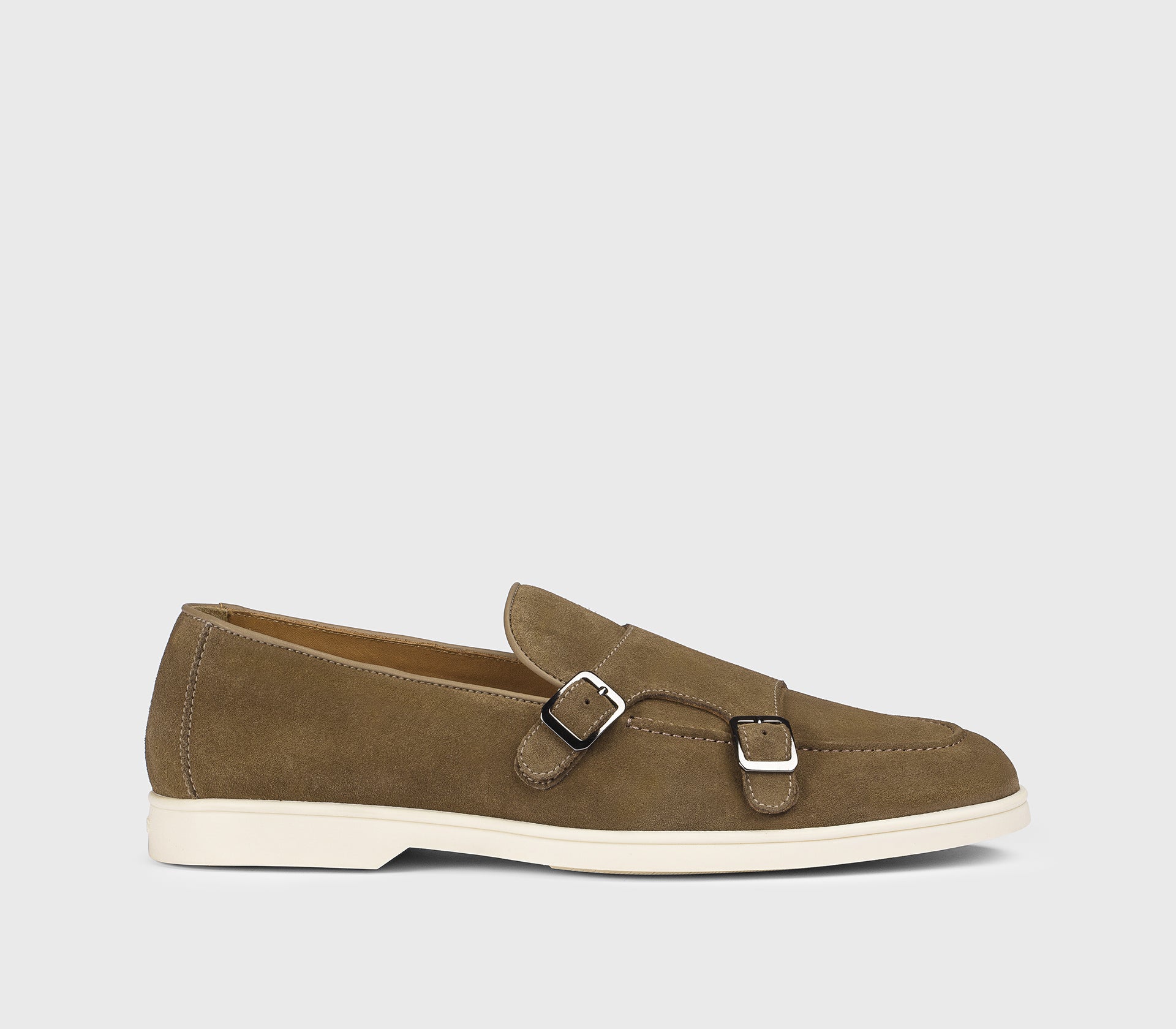 Mocassino doppia fibbia in suede| palude - Doucal's