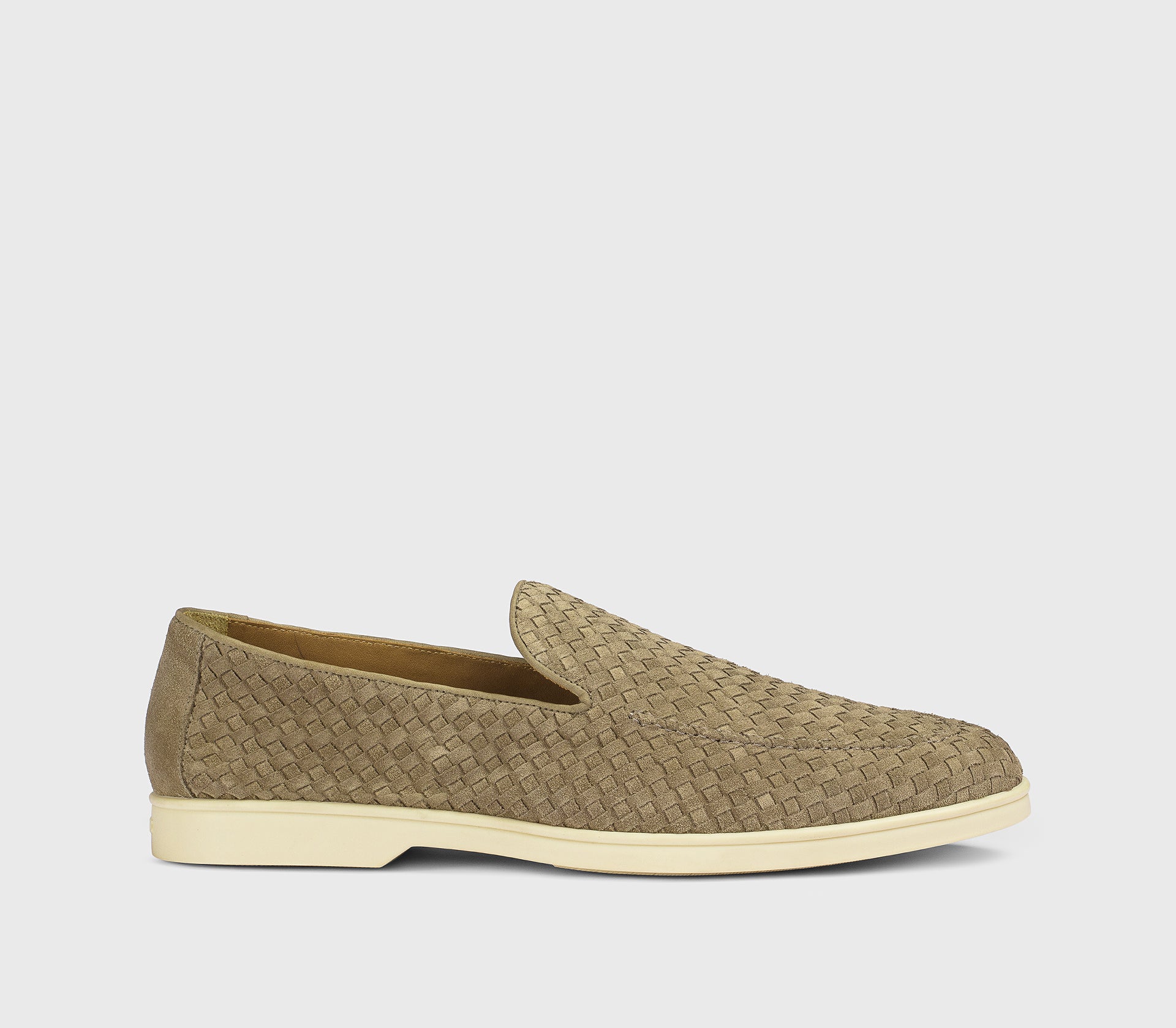 Mocassino da uomo in suede intrecciato | marrone - Doucal's
