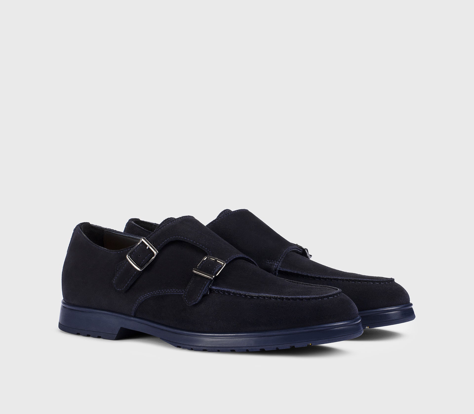 DU3472JEREUF009BB00 - Doppia fibbia in suede blu