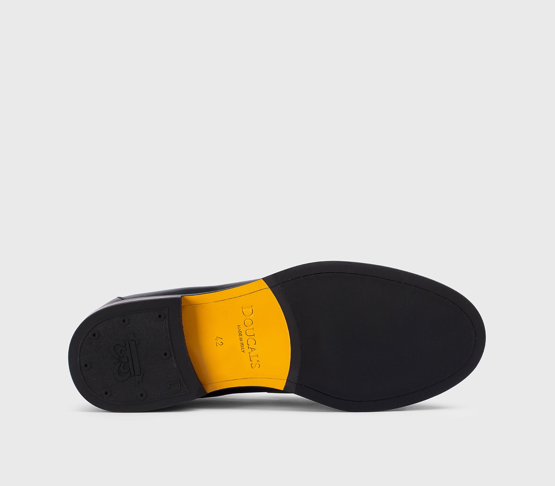 DU3498BRANUF188NB24 - Mocassino con nappine e frangia in pelle blu "zaffiro"