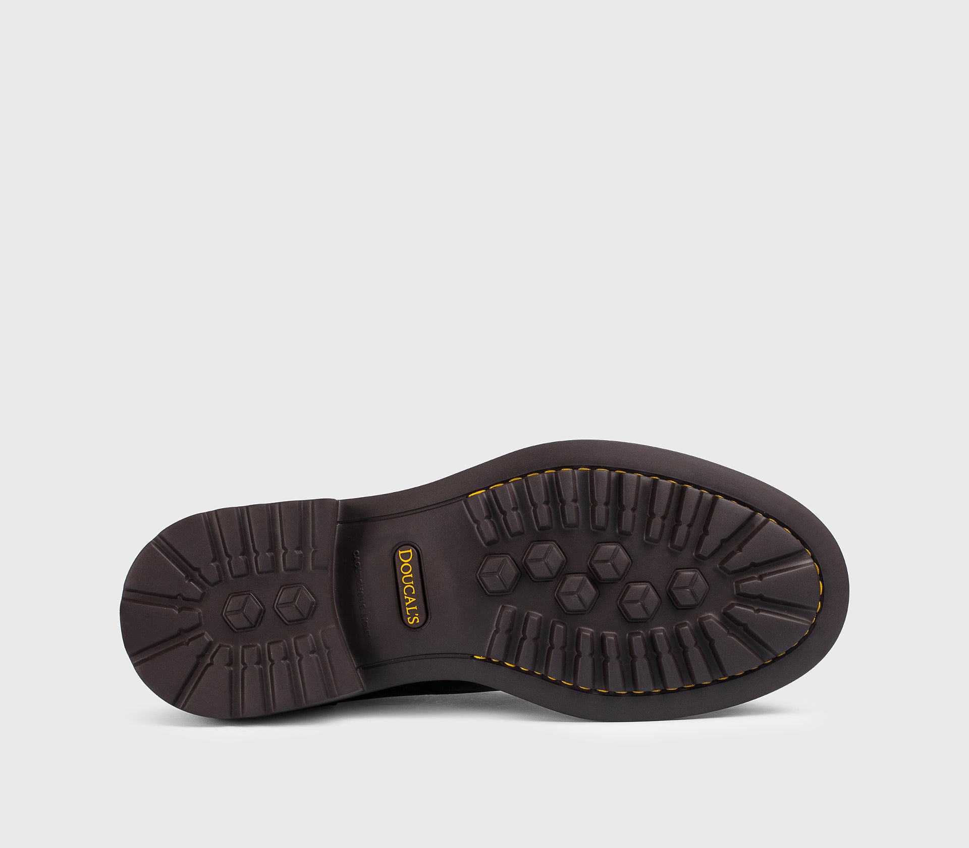 Chaussure à lacets en cuir brun foncé