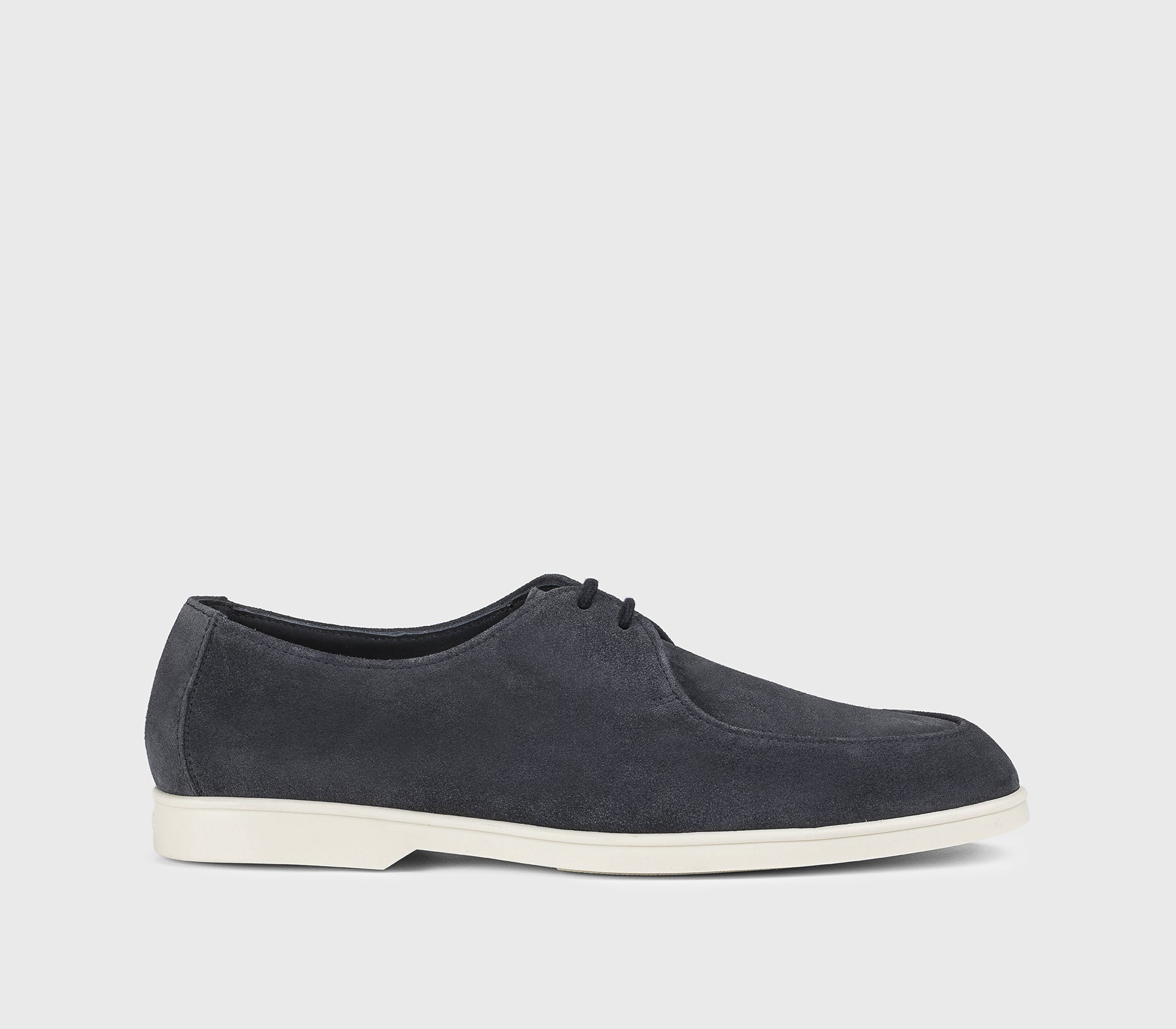 DU3512NWMAUY009GB15 - Stringata a due fori in suede blu "notte"