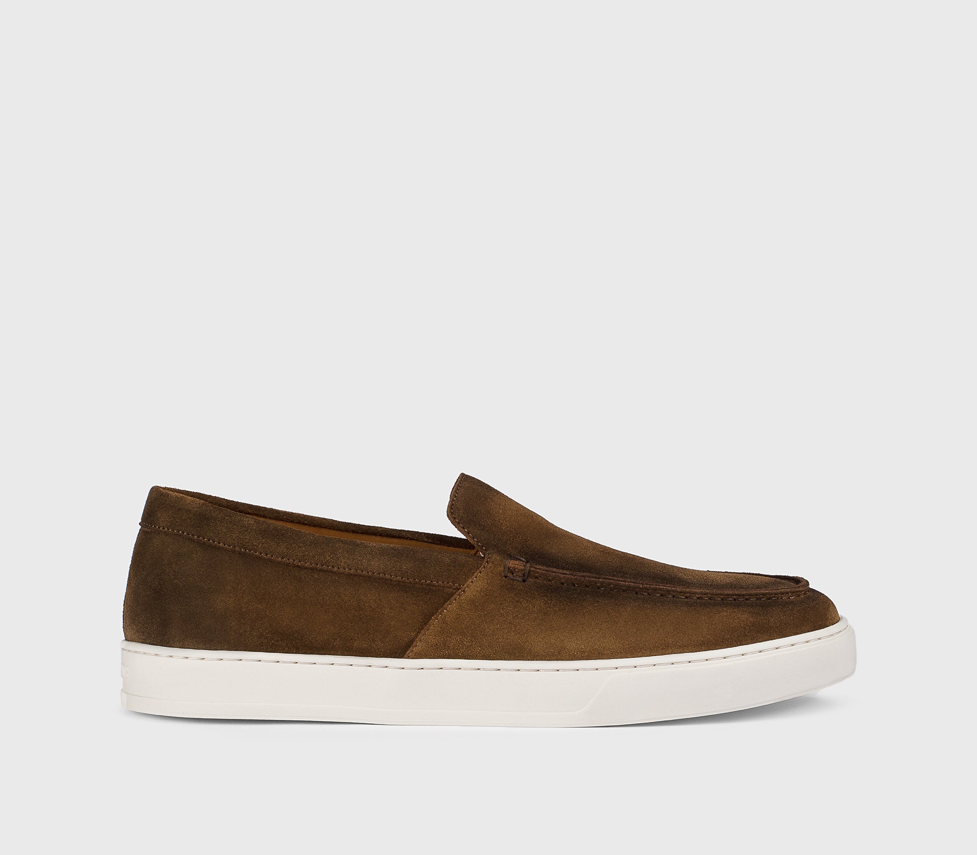 DU3547STEVUY260EM01 - Mocassino slip-on in suede marrone "snuff"