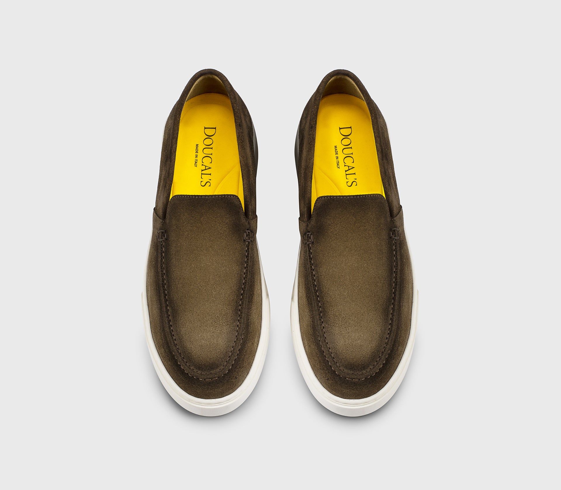 DU3547STEVUY260EM08 - Mocassino slip-on in suede cacao