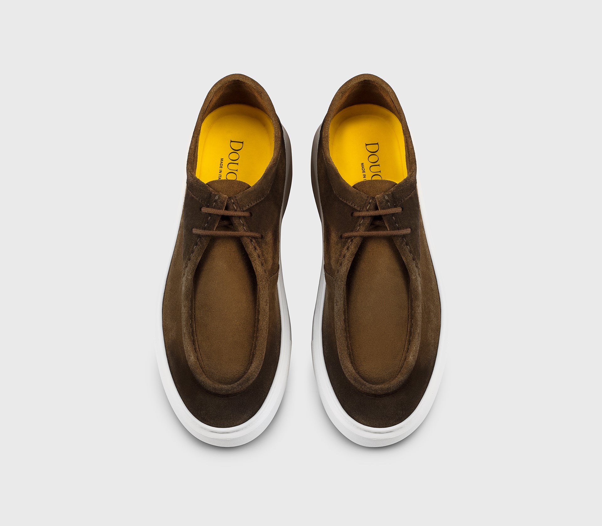 DU3553SWIFUZ260EM01 - Stringata a due fori in suede marrone "snuff"
