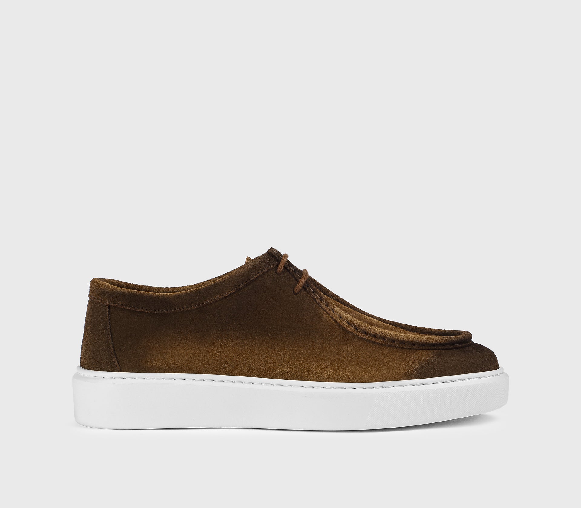 DU3553SWIFUZ260EM01 - Stringata a due fori in suede marrone "snuff"