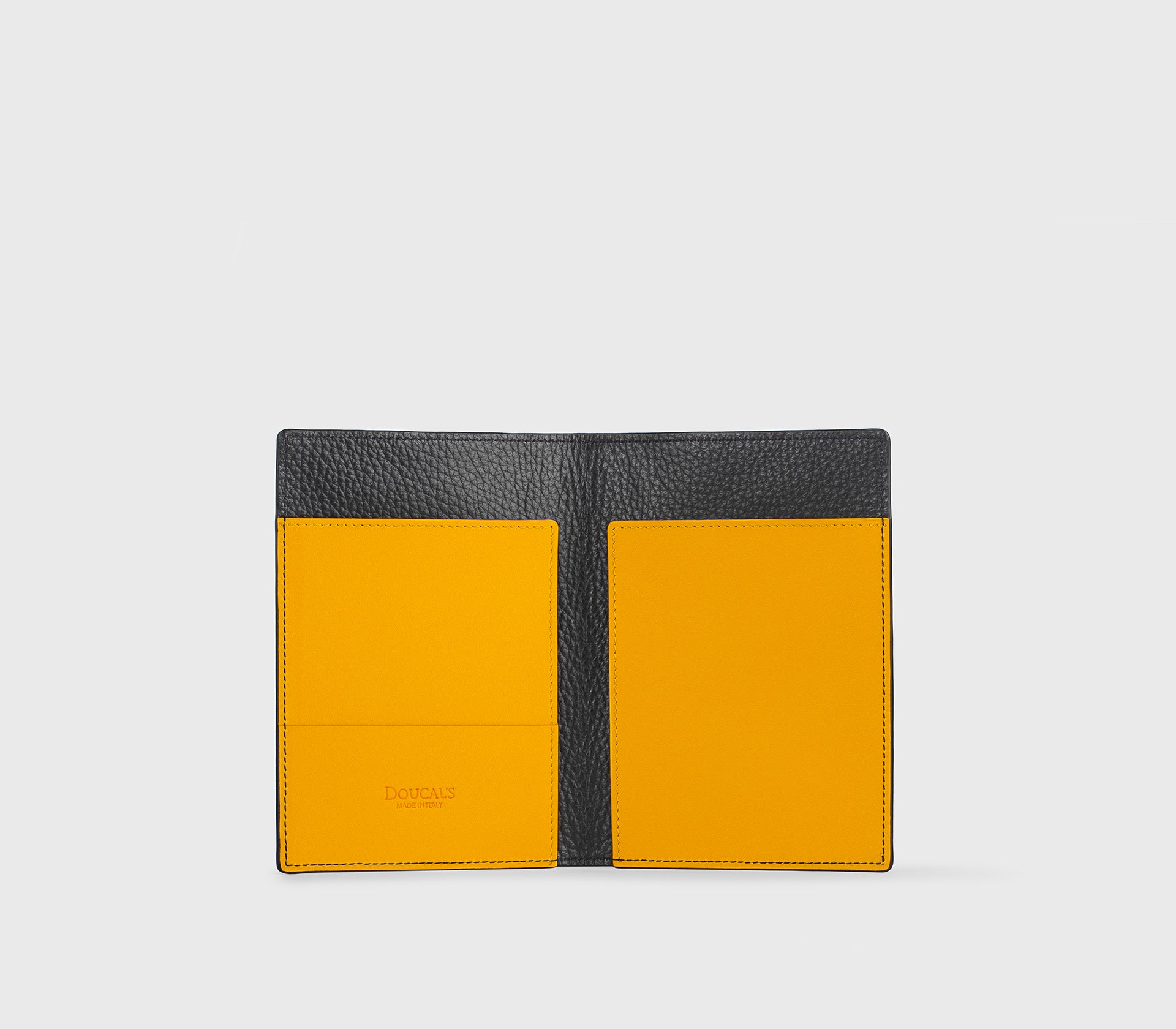 Porta passaporto in pelle blu