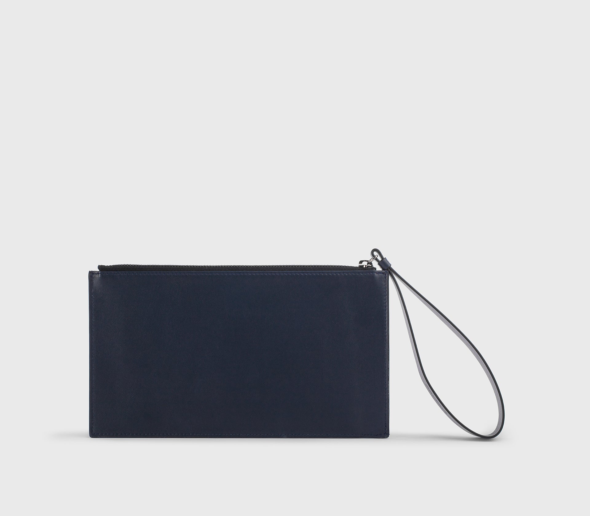 Porta carte di credito in pelle blu