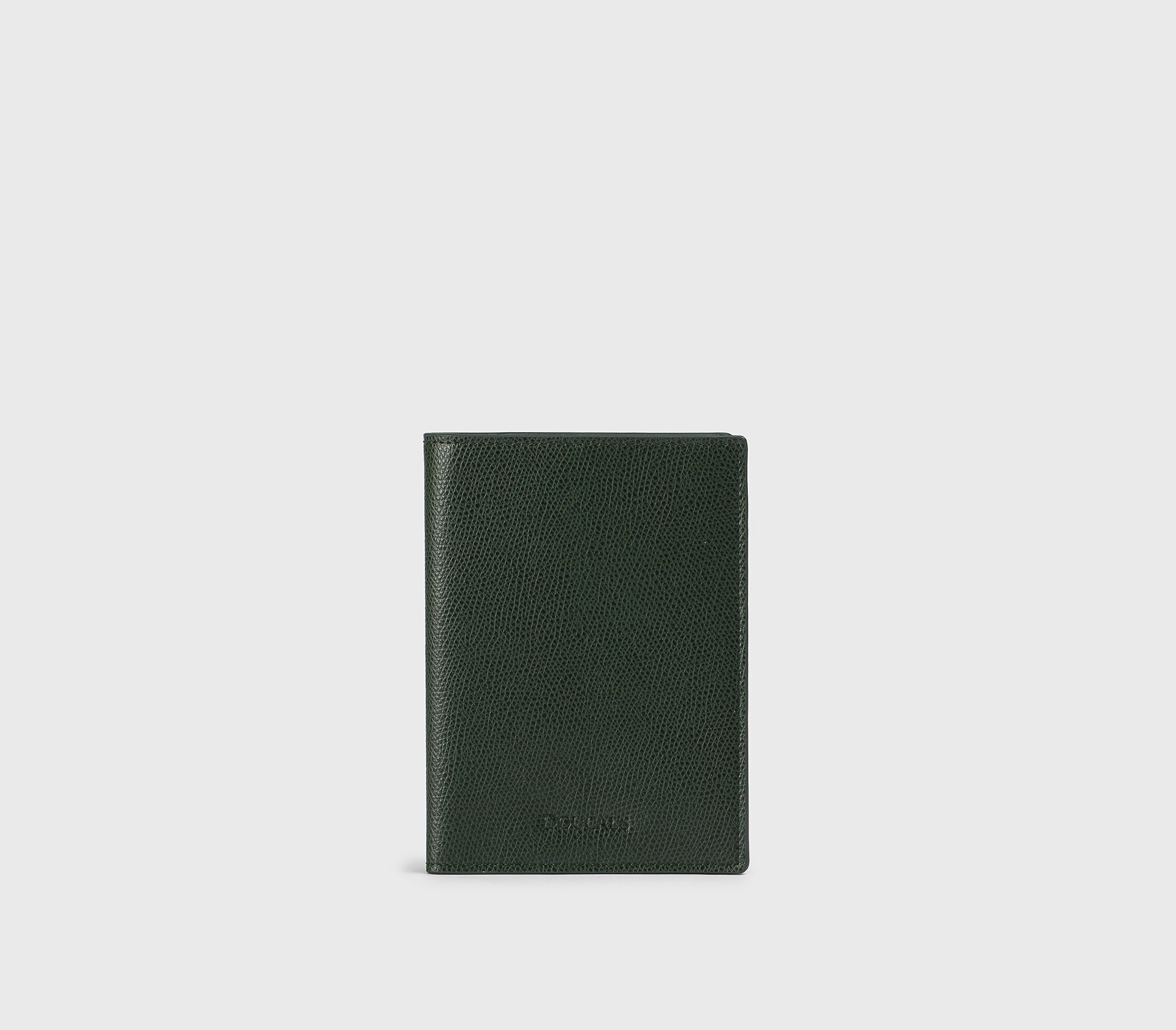 Porta passaporto in pelle palmellata verde