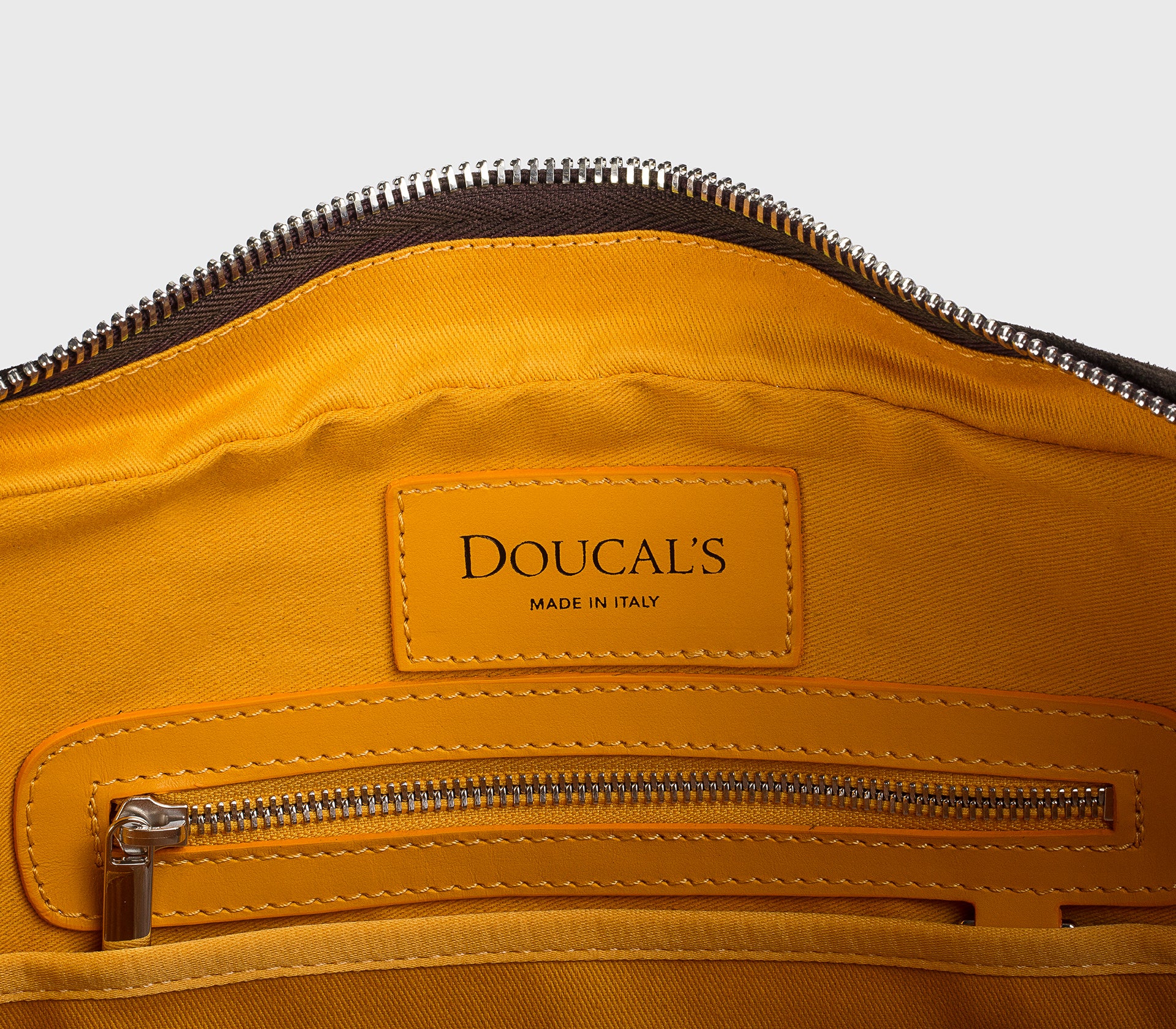 Borsa 24H in pelle e suede marrone "terre"